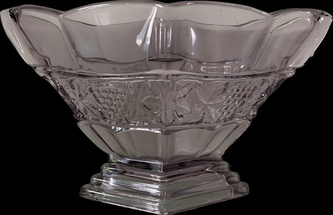 Bernsdorf - Vase - Viktoria - Glass - diamond-shaped pressed glass