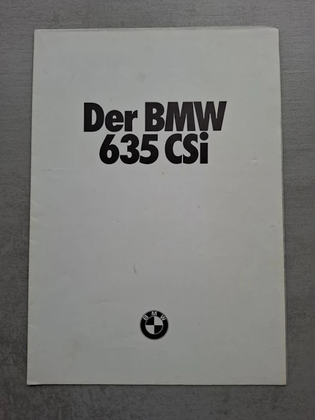 Brochure - BMW - 635 CSi