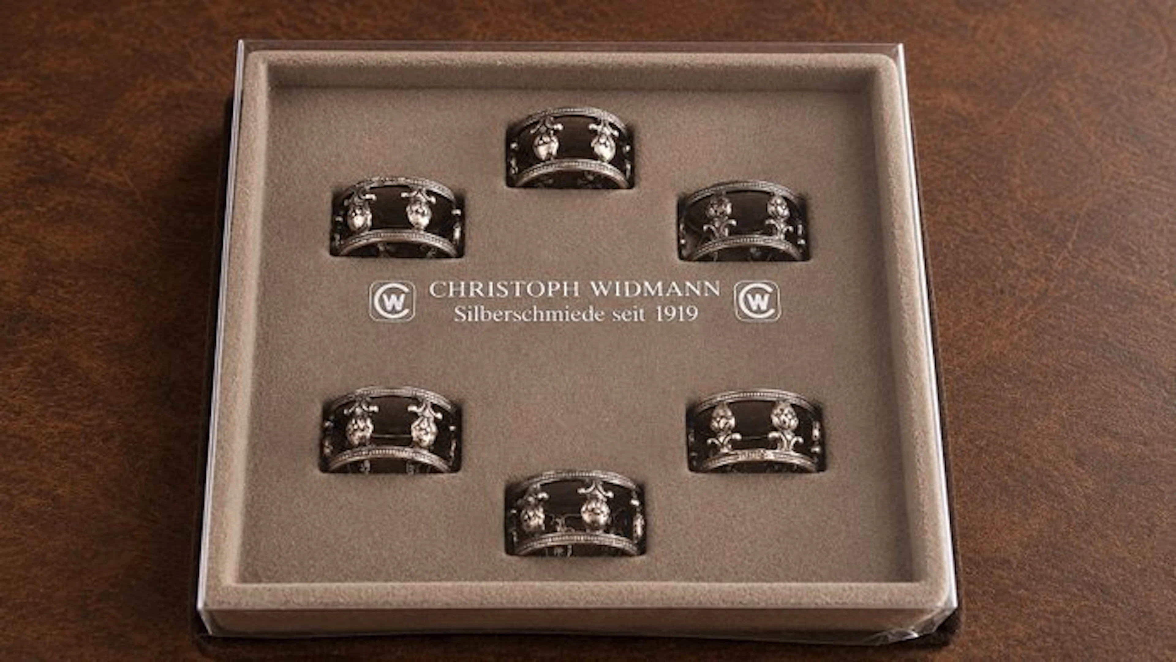 Christoph Widmann - Napkin ring (6) - Rosendekor 190 9328 00 - silvered metal