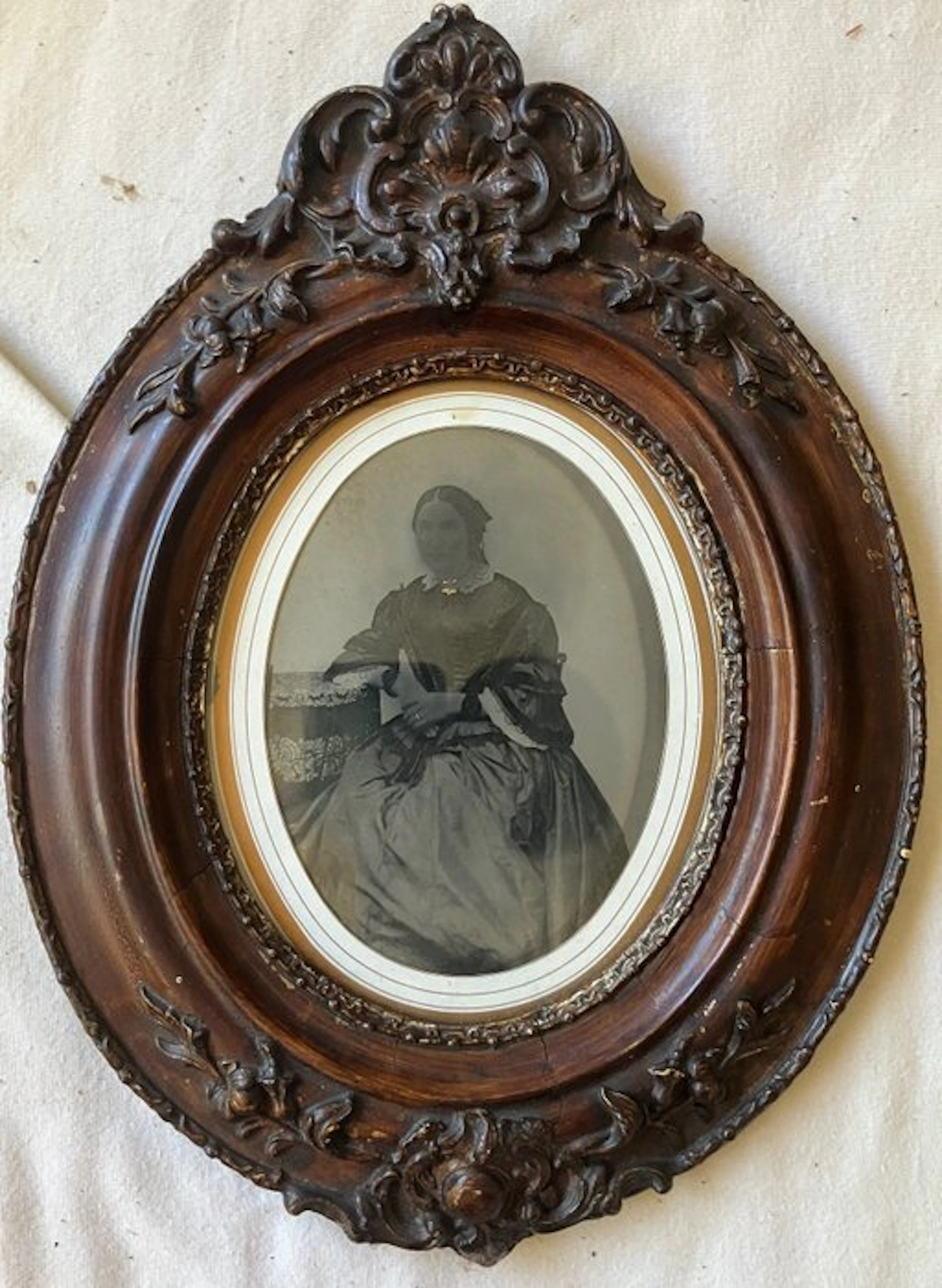 - Portrait einer gutbürgerlichen Frau / Ambrotypie - in...