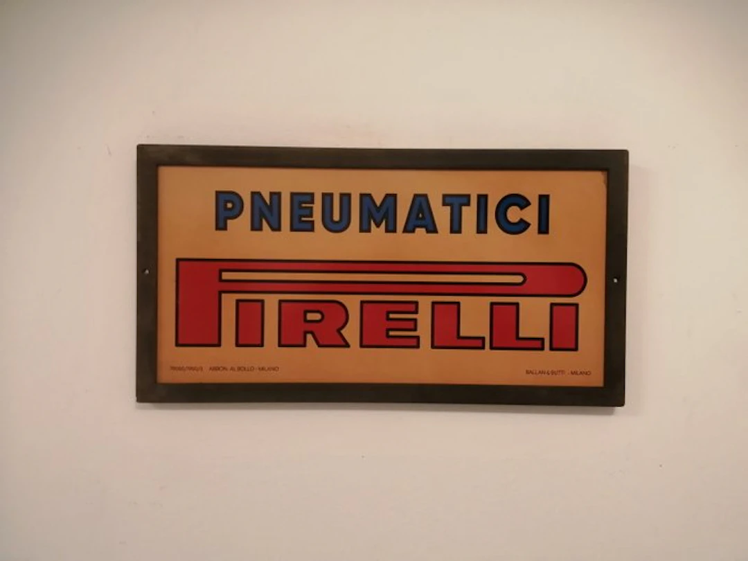 Pirelli - Vintage Pirelli advertising sign - Pirelli...