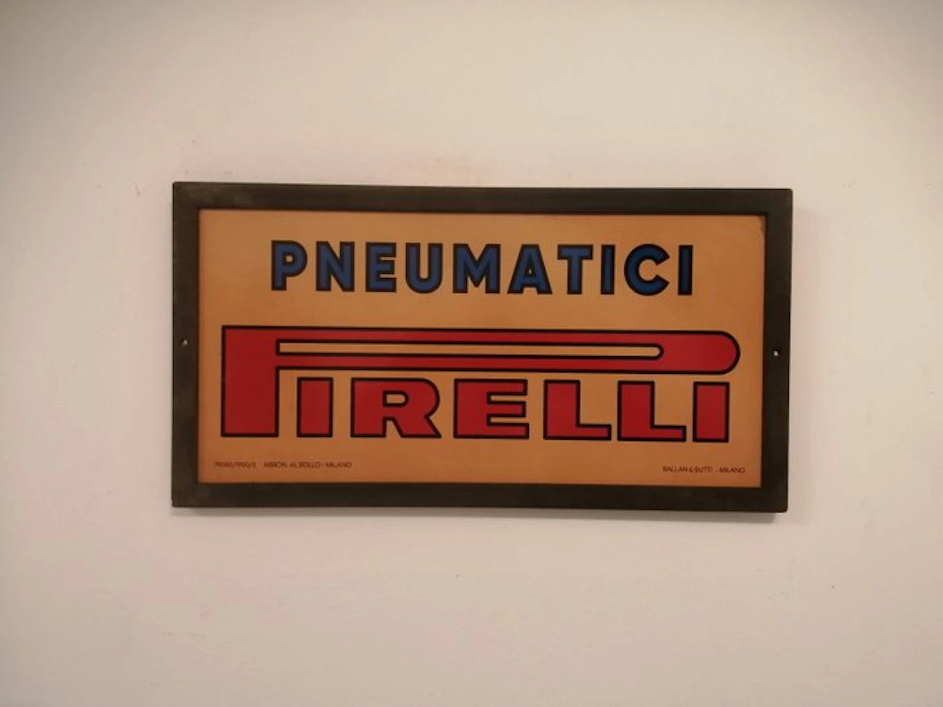 Pirelli - Vintage Pirelli advertising sign - Pirelli...