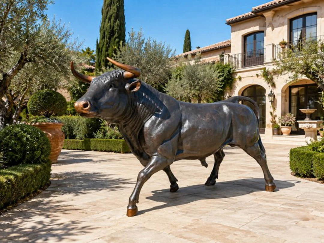 Statue, XXL Bull 270cm - 162.5 cm - Bronze - 2026