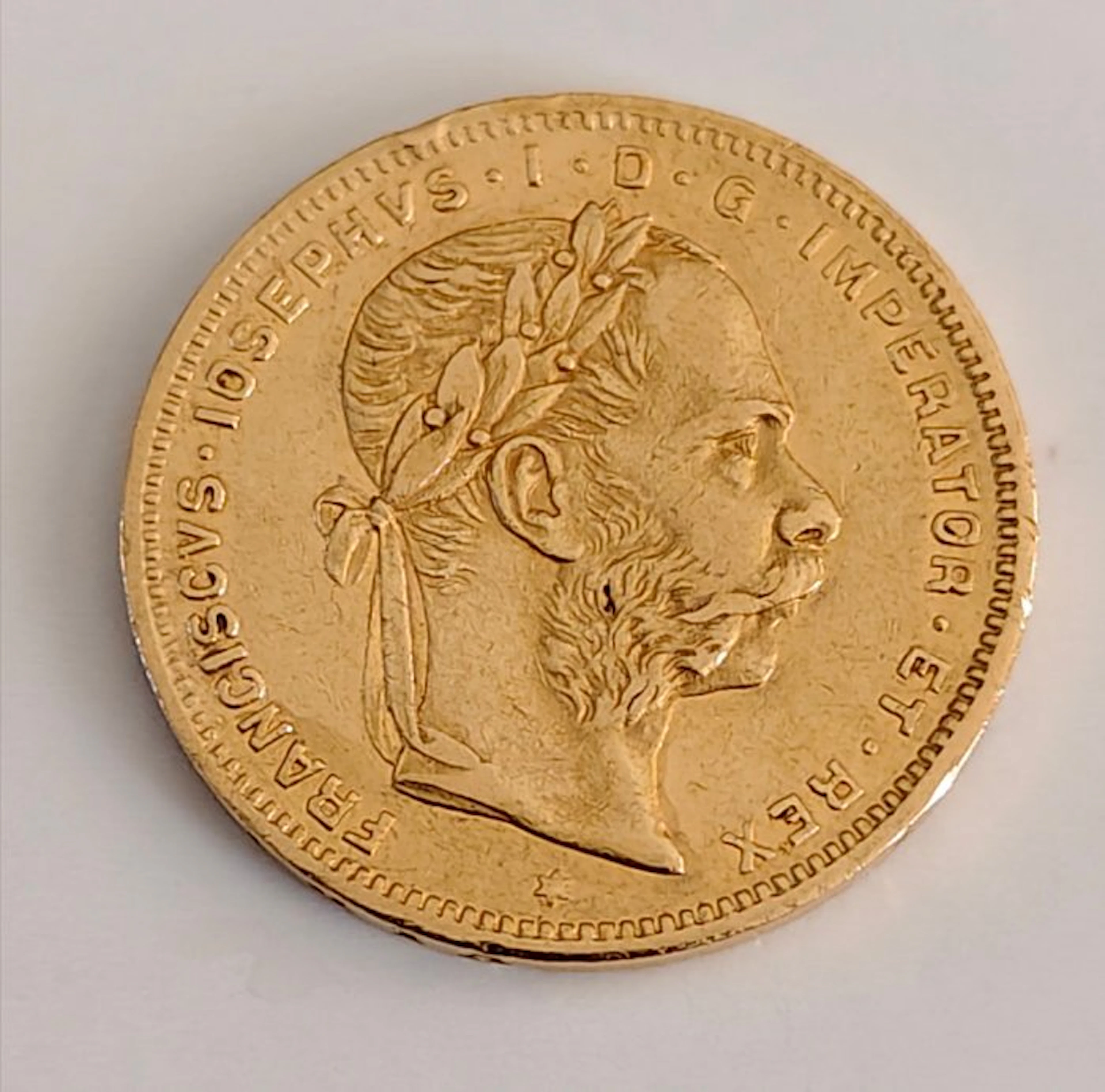 Austria. Franz Joseph I. 8 Florin / 20 Francs 1883