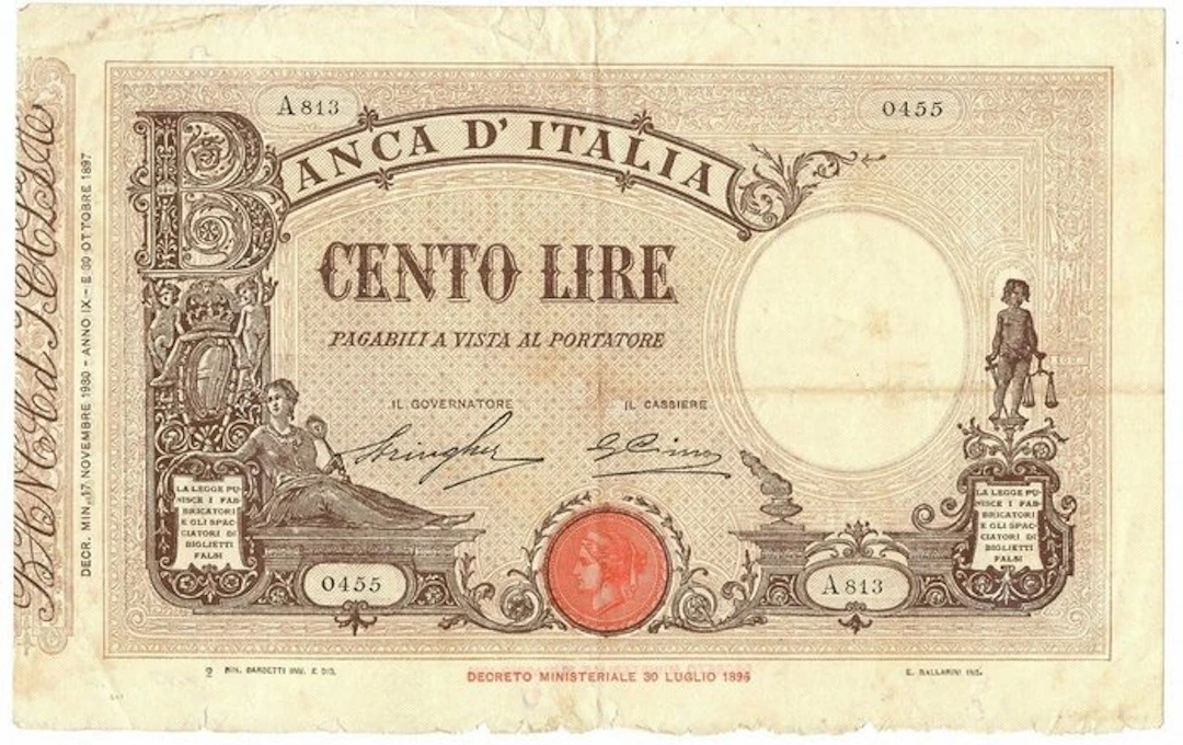 Italy. - 100 Lire - 1930 - BI 17L (No reserve price)