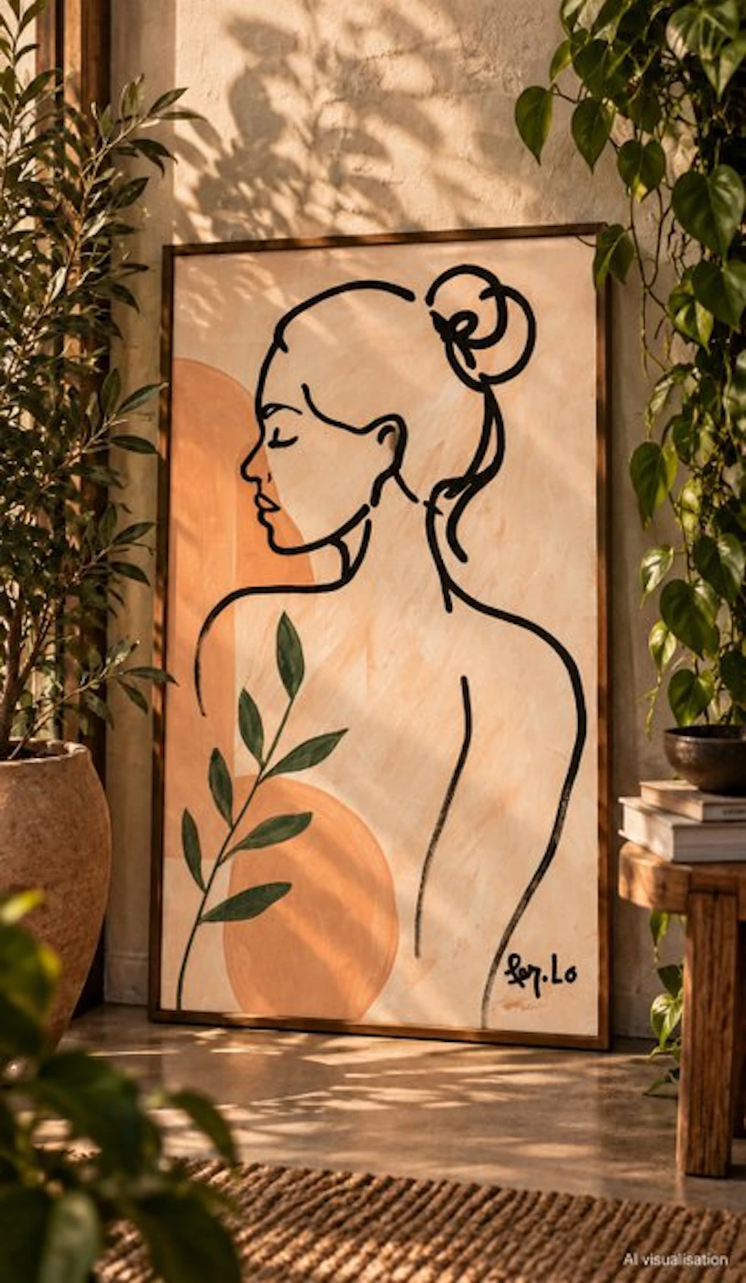 Claudia Fer.Lo - Sillage - Acrylic on canvas 105 x 59 cm "XL"