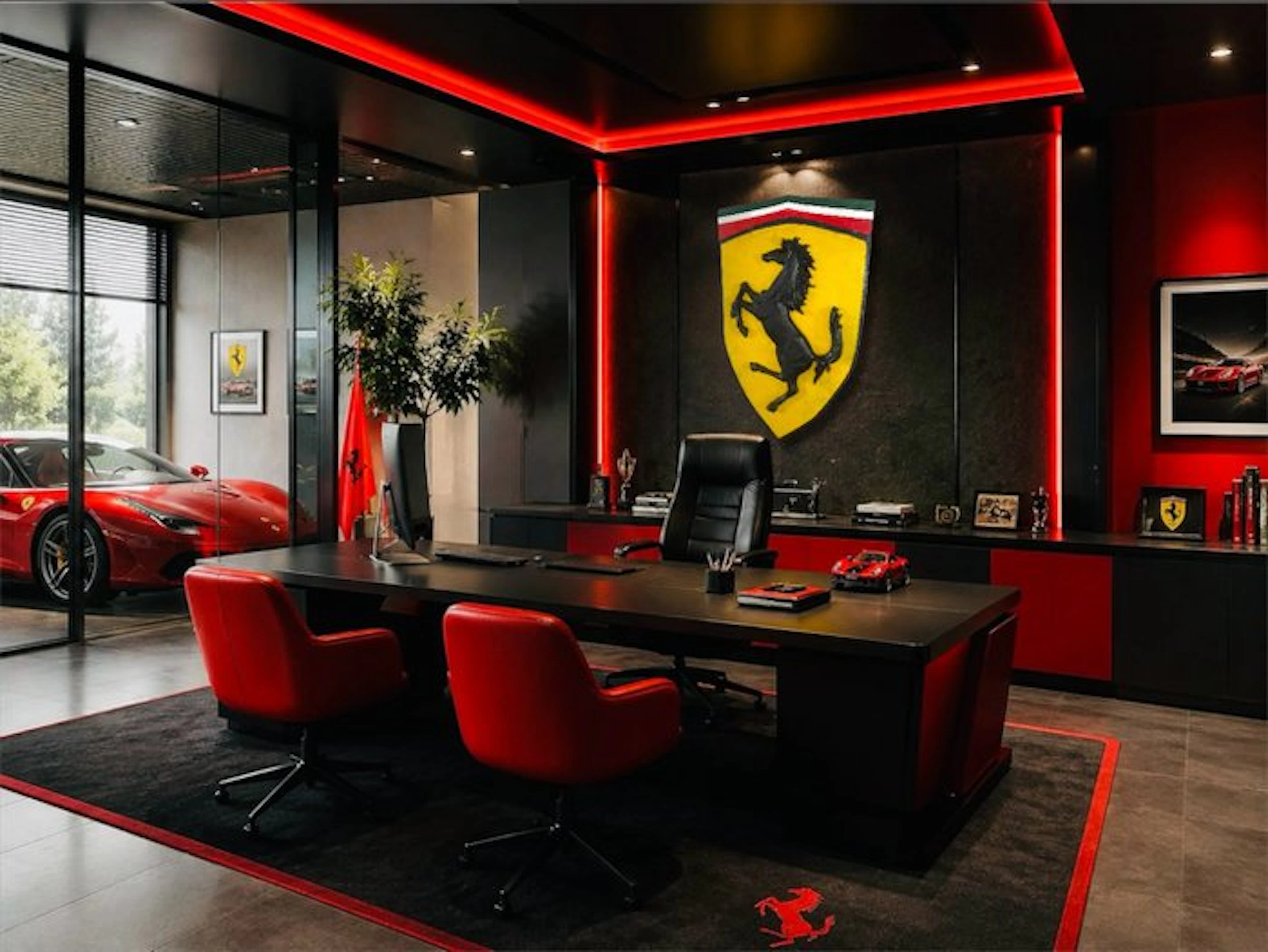 Sorry, Ferrari Cavallino - Sign - Wood, Metal
