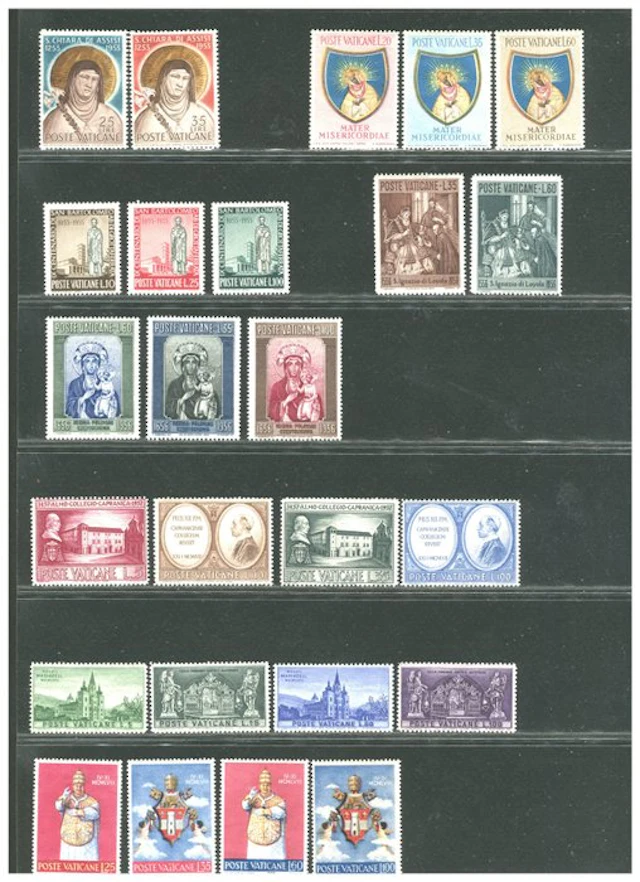 Vatican City 1953/1988 - MNH stamp collection from the period