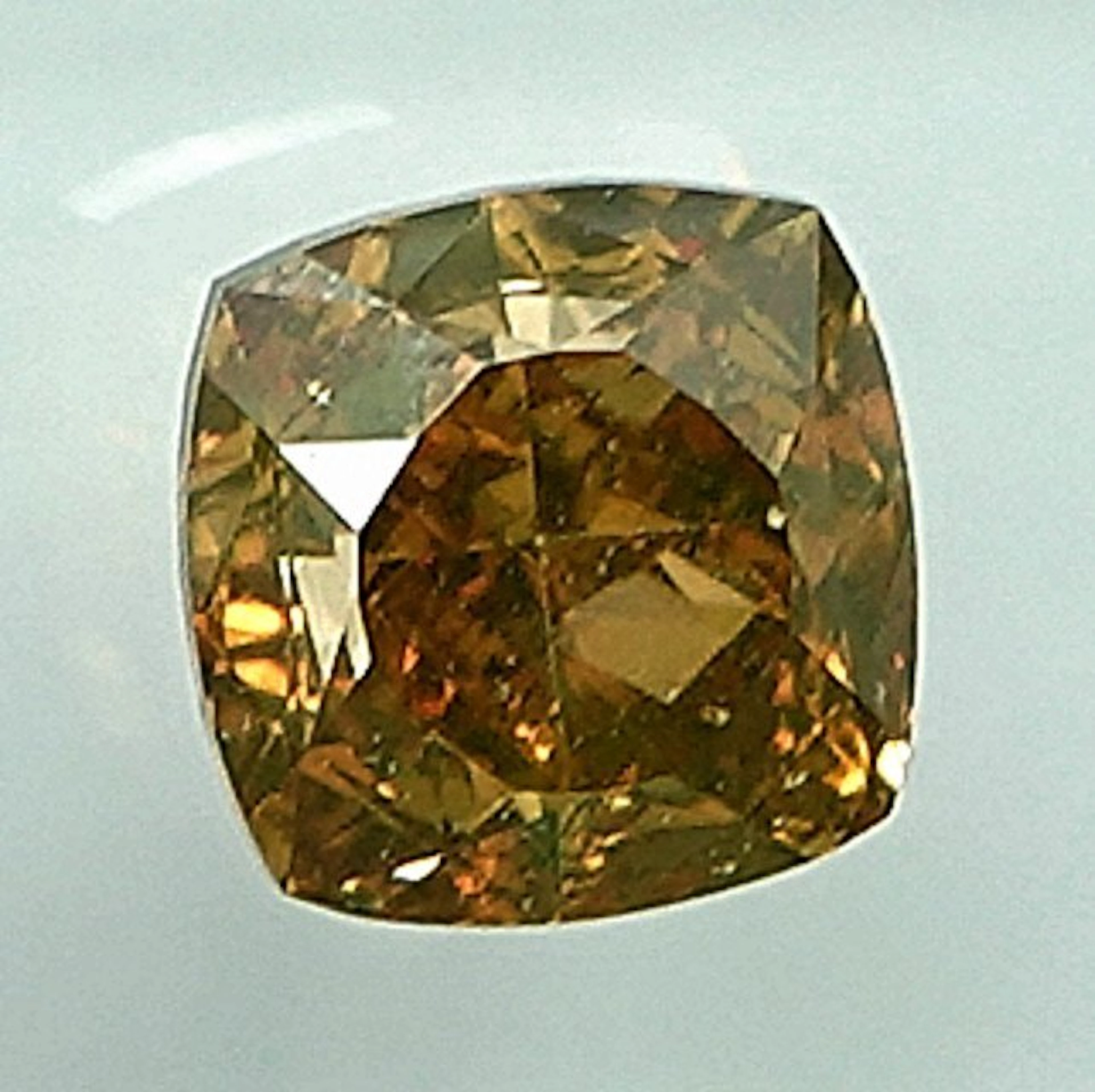 1 pcs Diamond (Natural coloured) - 0.51 ct - Cushion...