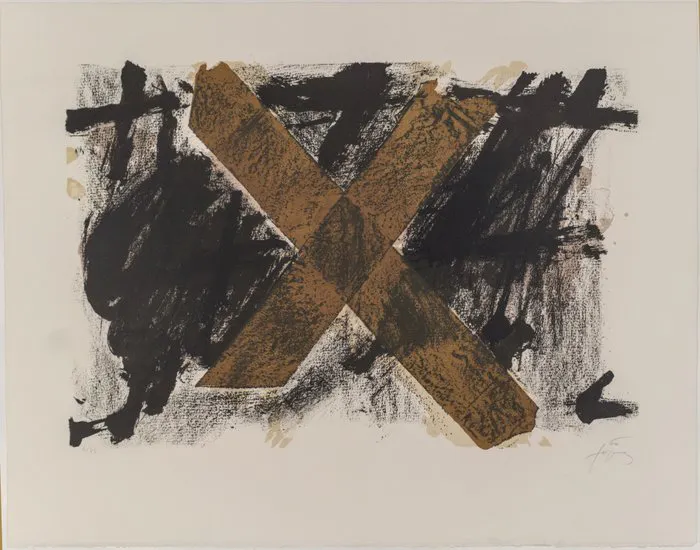Antoni Tapies (1923-2012) - Lettre X