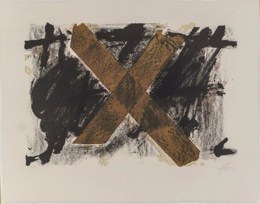 Antoni Tapies (1923-2012) - Lettre X