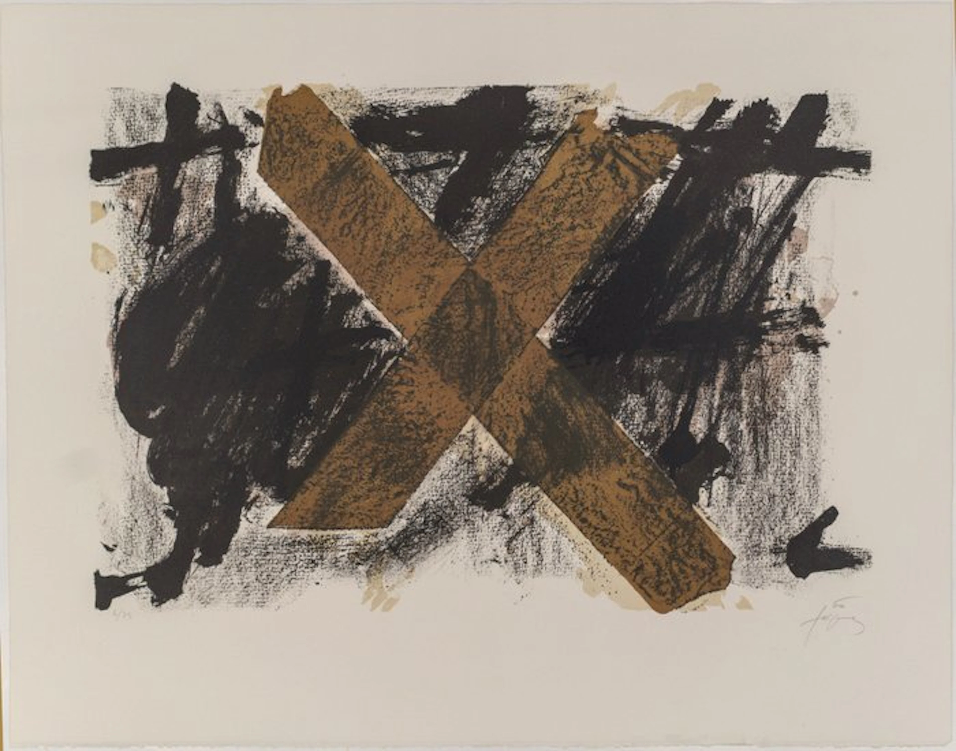 Antoni Tapies (1923-2012) - Lettre X