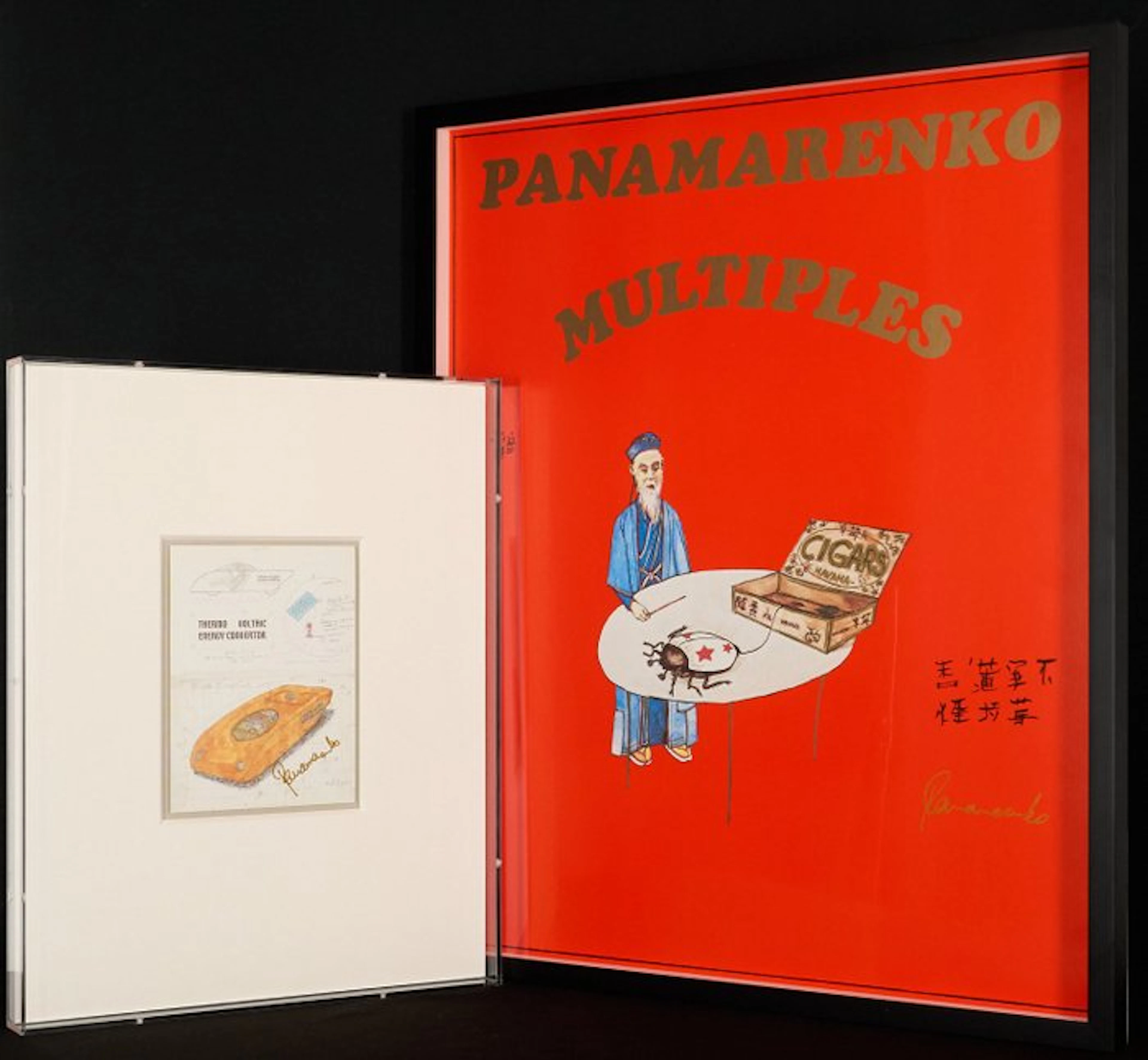 Panamarenko (1940-2019) - Set : Gesigneerde Art Card...
