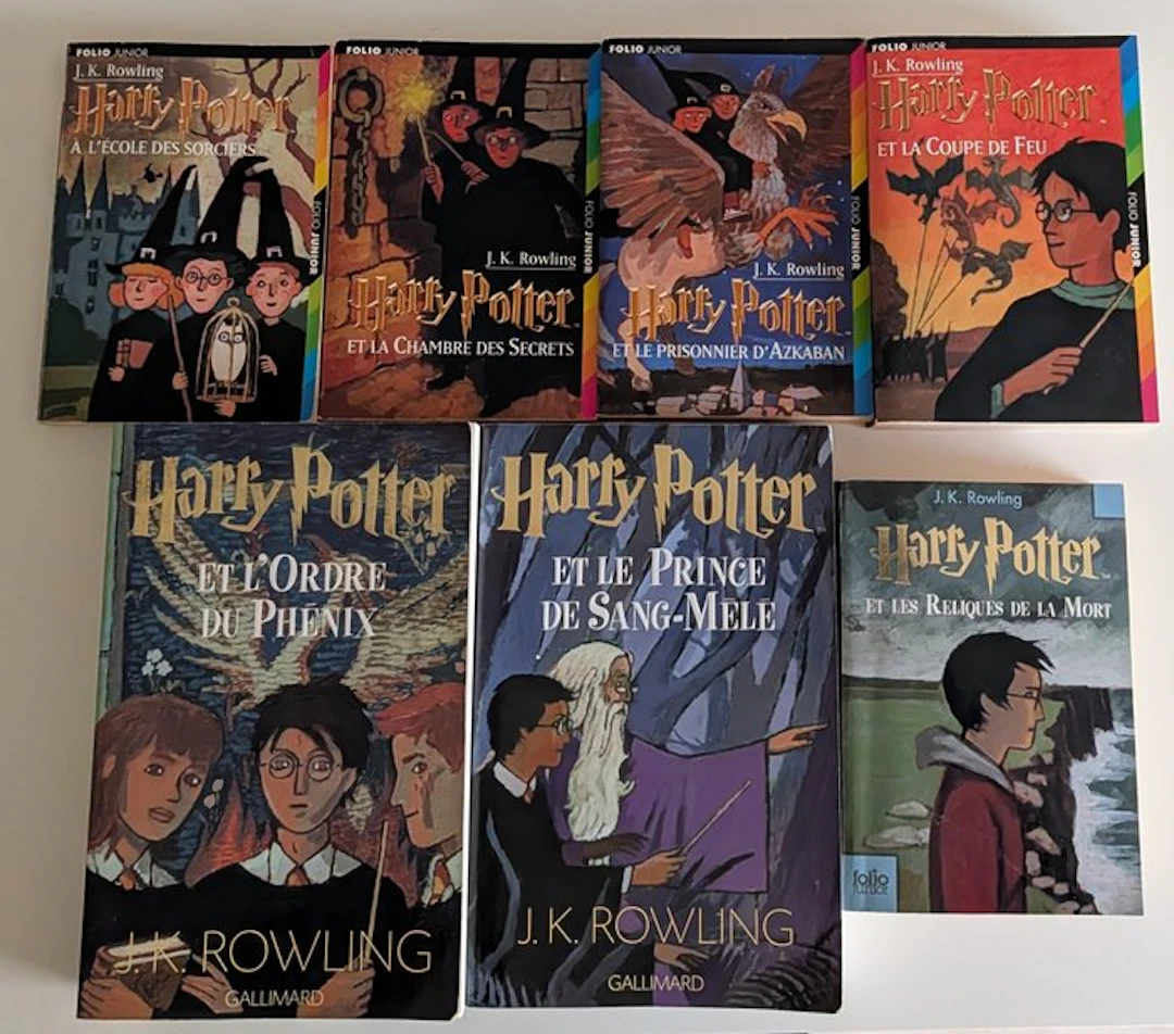 J.K. Rowling - Harry Potter, Complete Serie van 7 Boeken - Franstalig - 1999