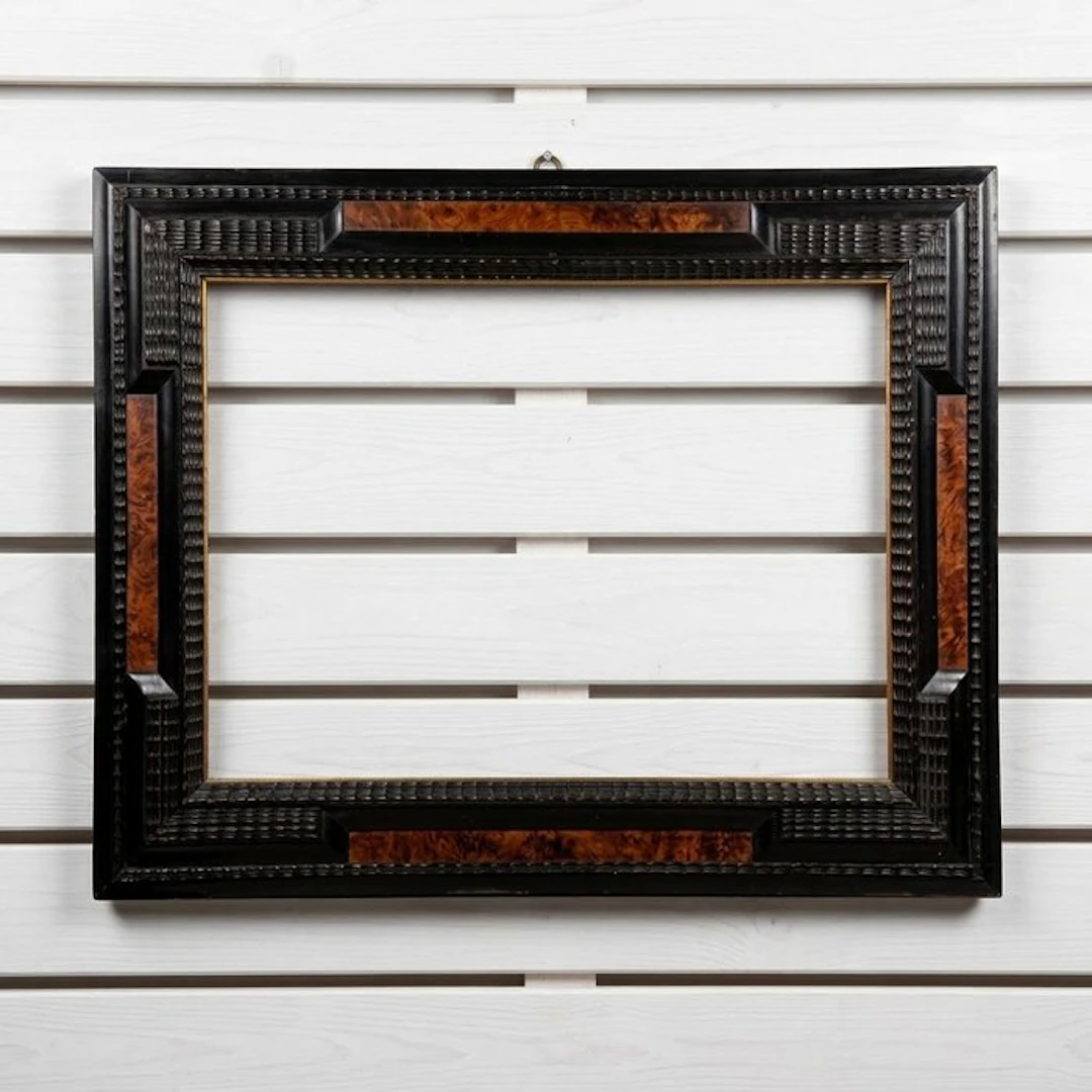 Frame- 71.5 x 91.5 Fine Baroque style Flemish ebonized...