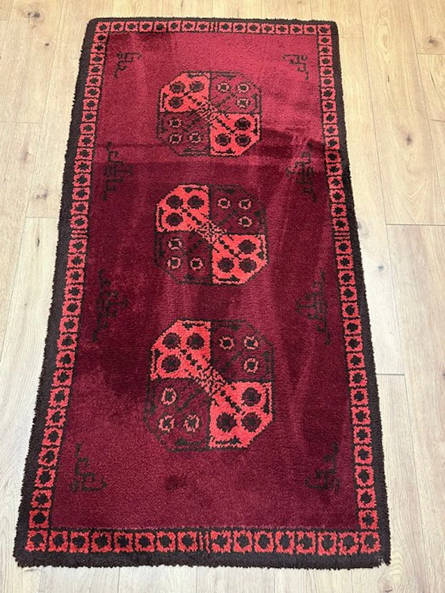 Hand-knotted Afghan Mauri Oriental Rug – Classic Göl...