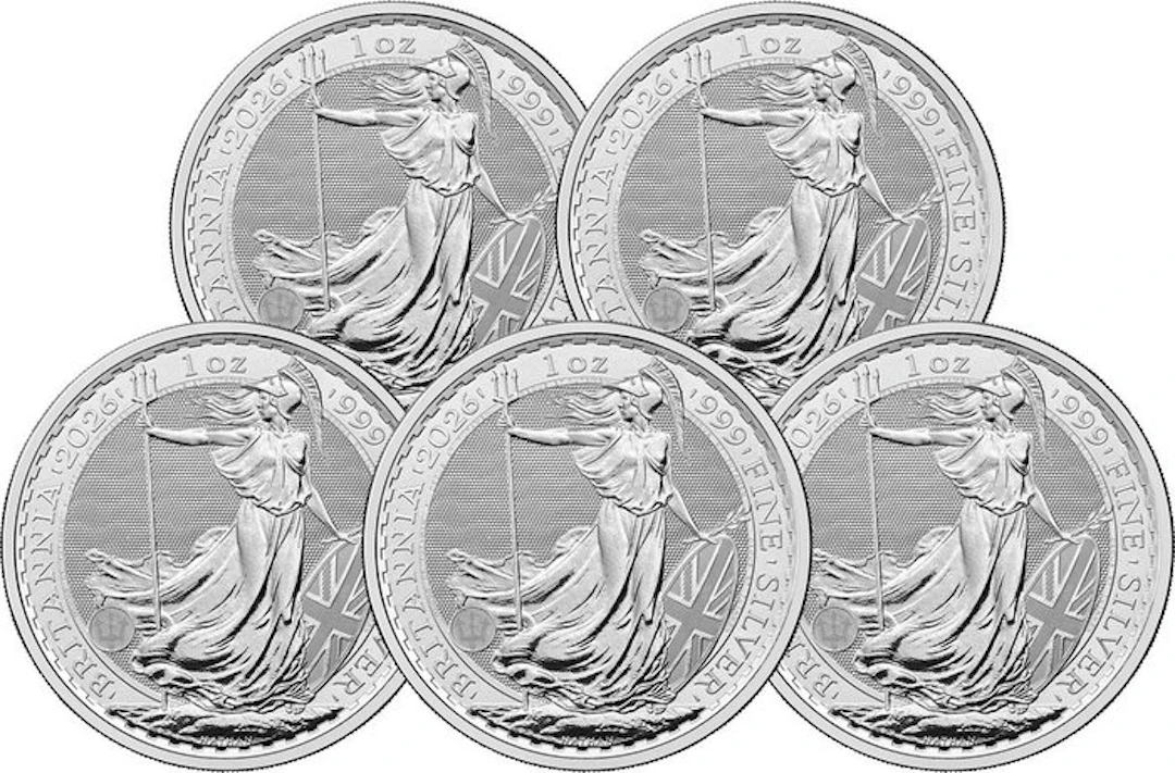 5 Troy Ounce - Silver .999 - Britannia 2026 - 155,5 gram - fine silver