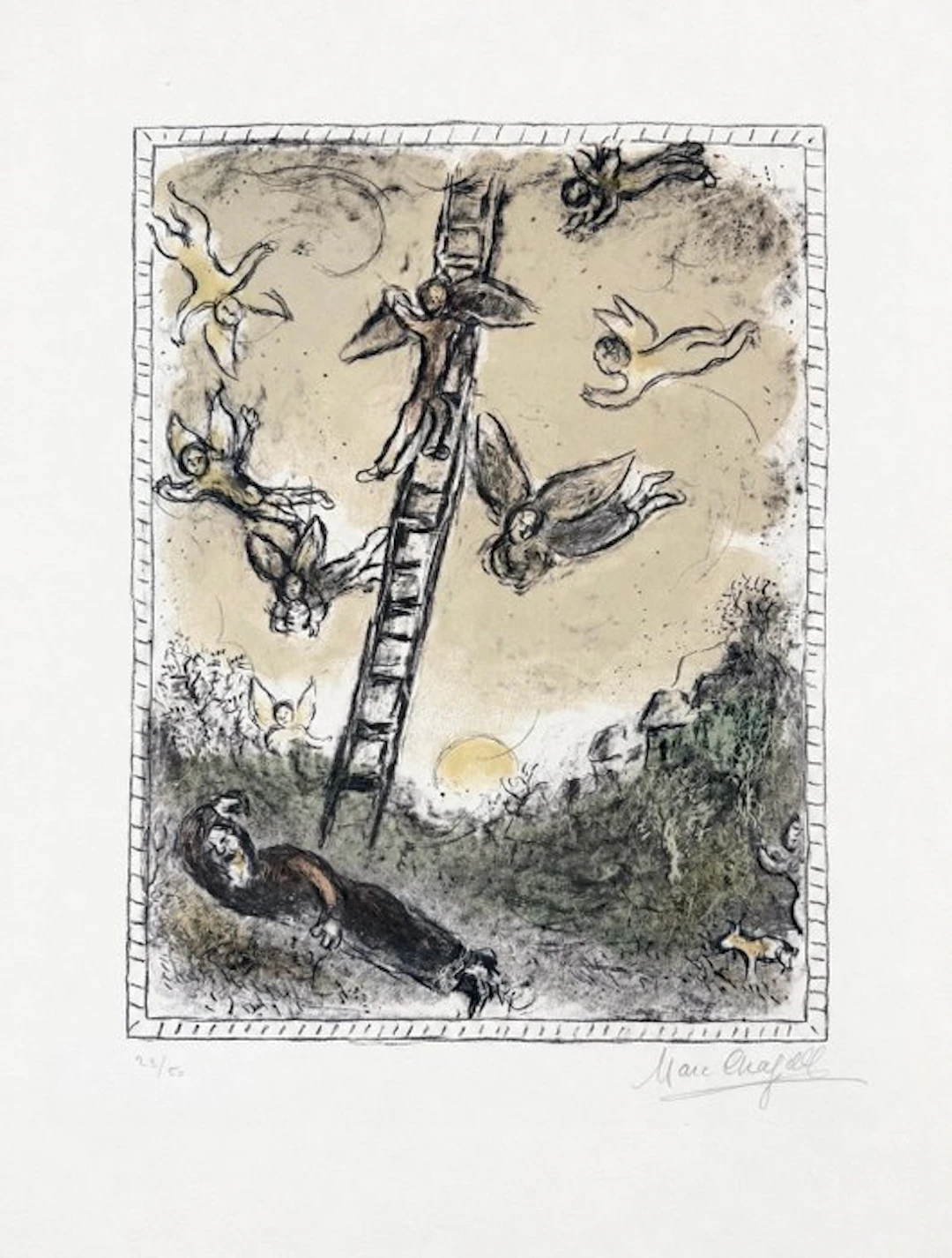 Marc Chagall (1887-1985) - Le songe de Jacob