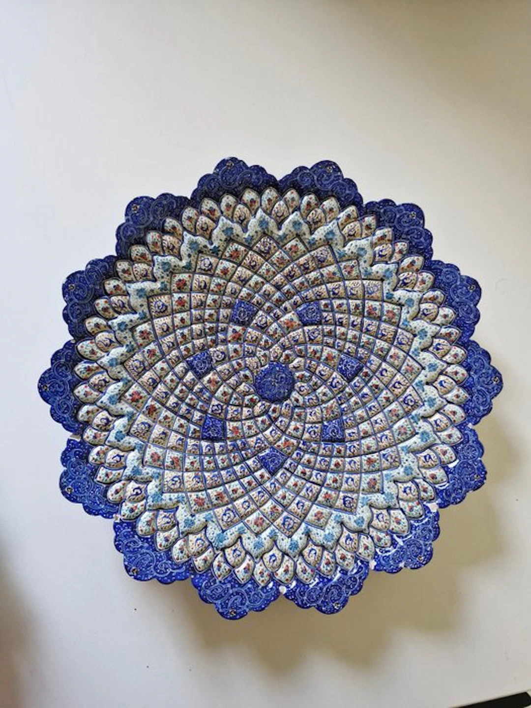 Minakari plate - Copper - Middle East - 21st century