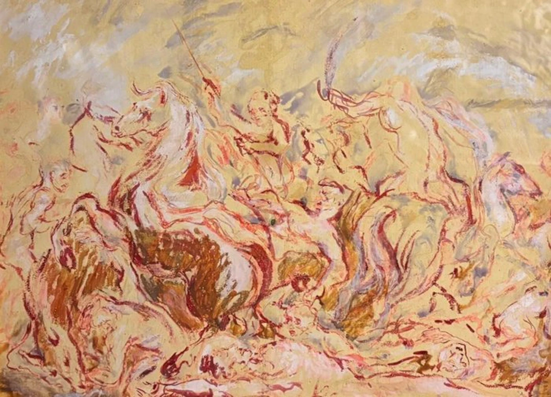 Aligi Sassu (1912-2000) - La morte di patroclo