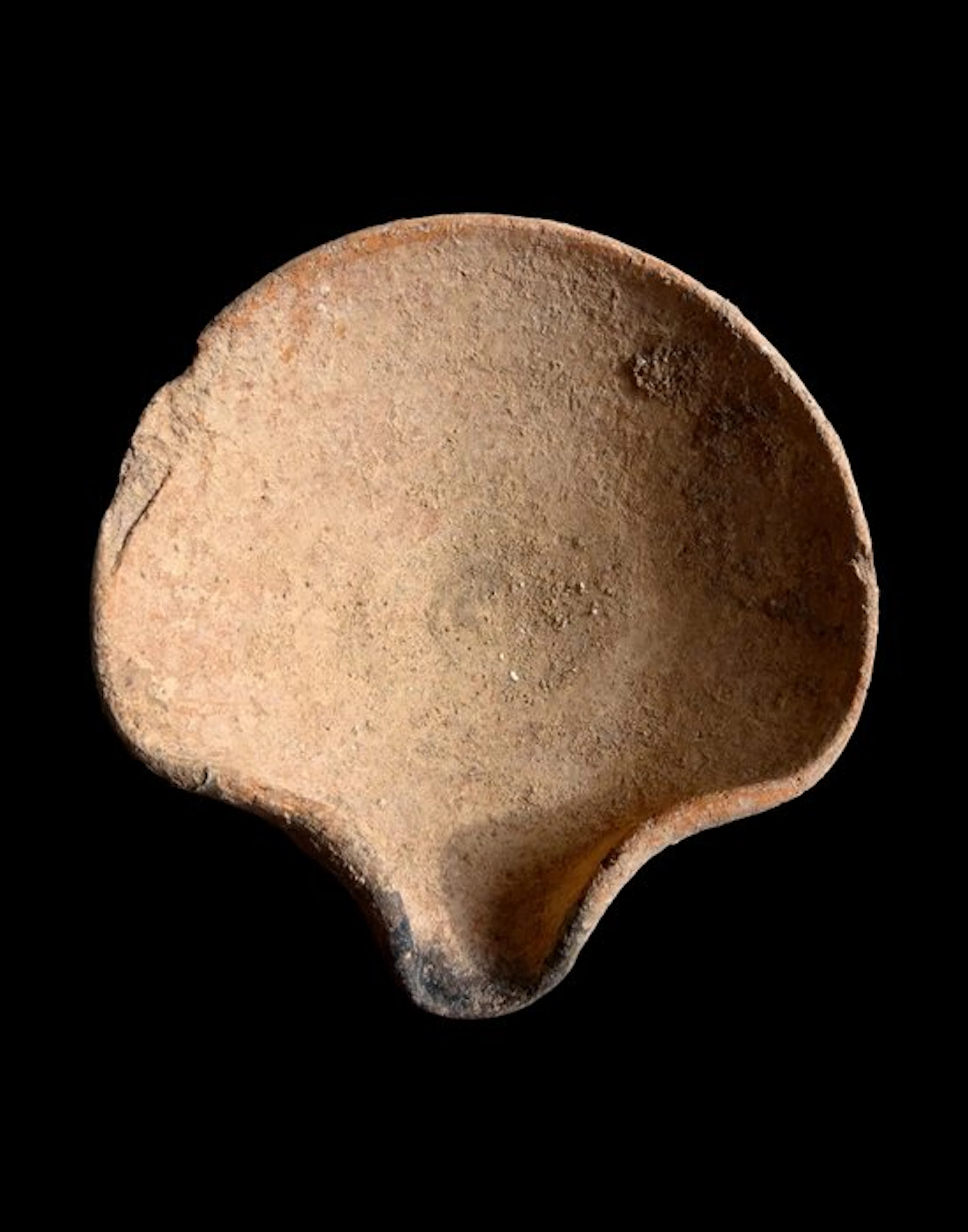 Mesopotamian - Primitive bowl oil lamp - 1200 BCE.