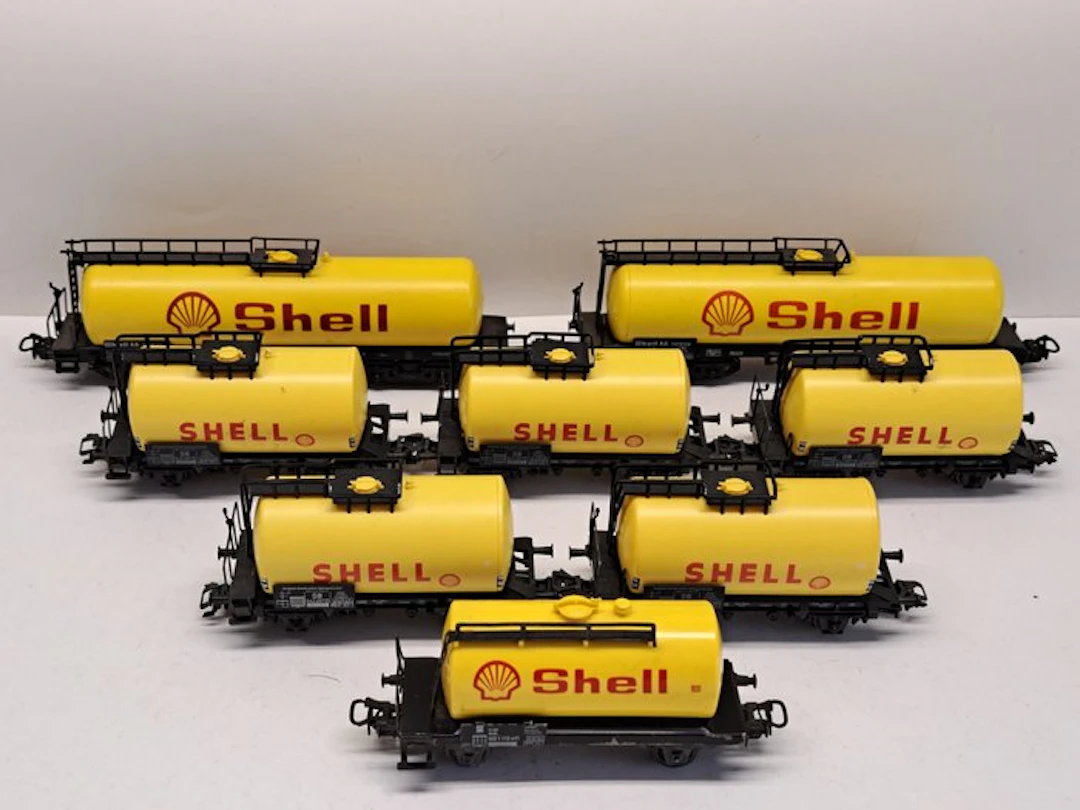 Märklin H0 - 4502/4651 - Model train freight carriage (8) - 8 Shell tank cars