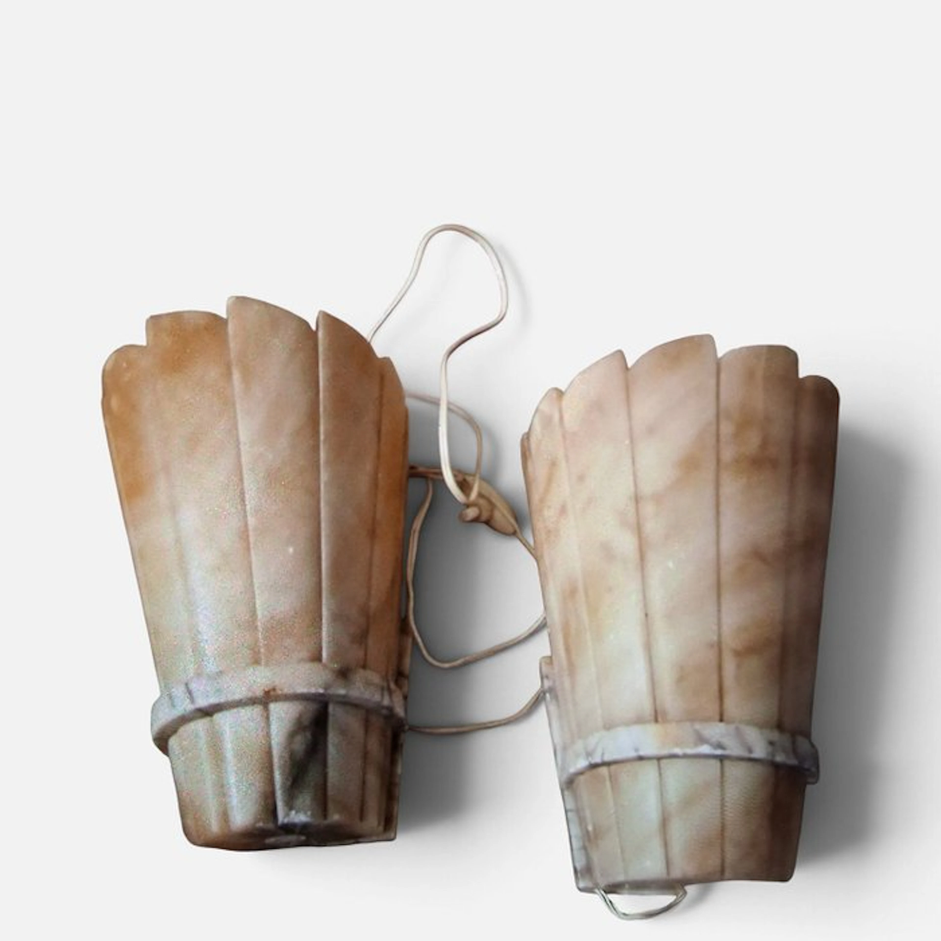 Wall sconce (2) - Alabaster, Onyx, Marble