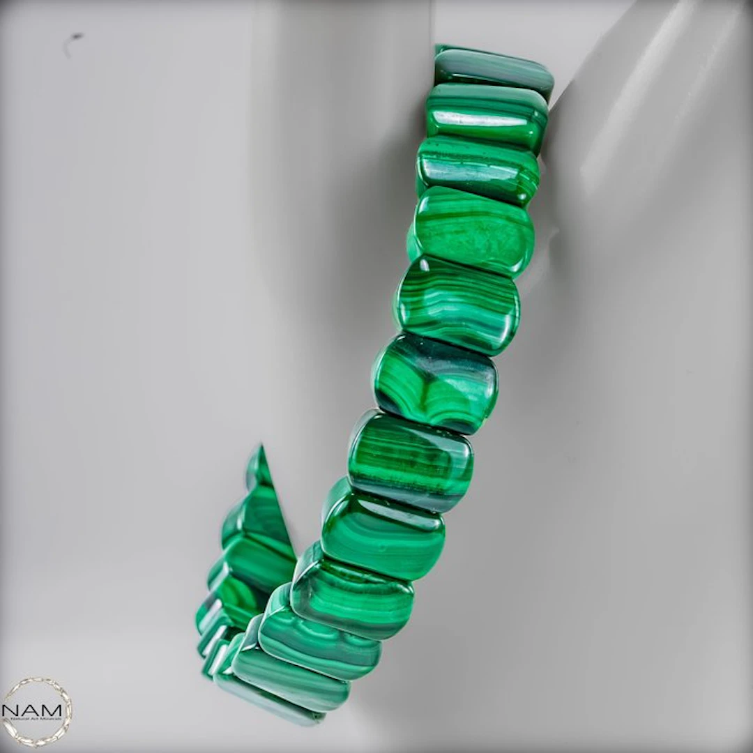 Exclusive malachite bracelet of the highest quality – A...