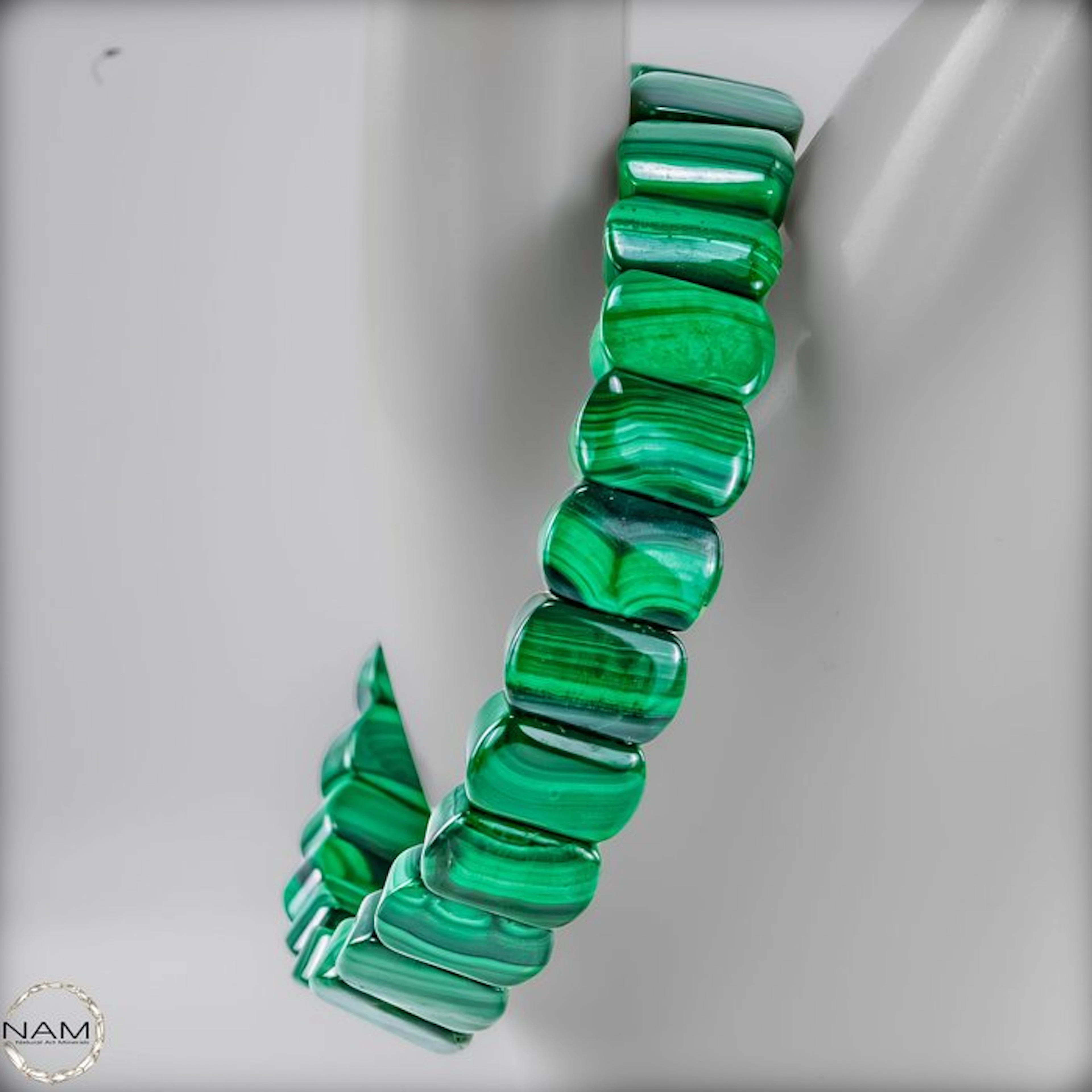 Exclusive malachite bracelet of the highest quality – A...
