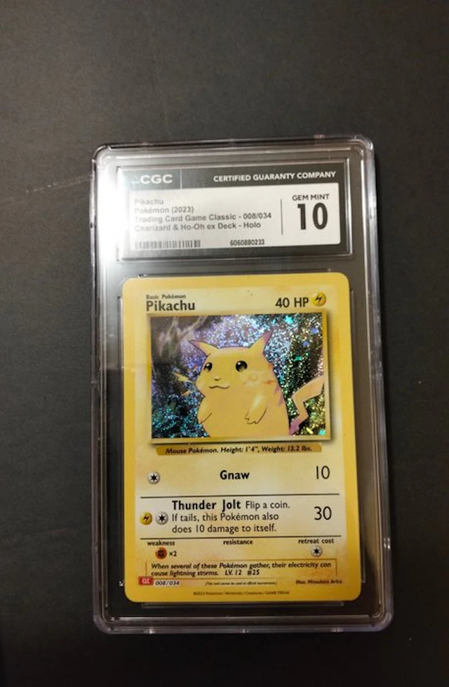 Pokémon - 1 Graded card - Pikachu 008/034 Foil, Holo - CGC 10 - Various sets