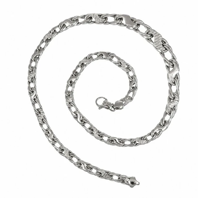 Necklace - 18 kt. White gold - Made in Italy - Handmade