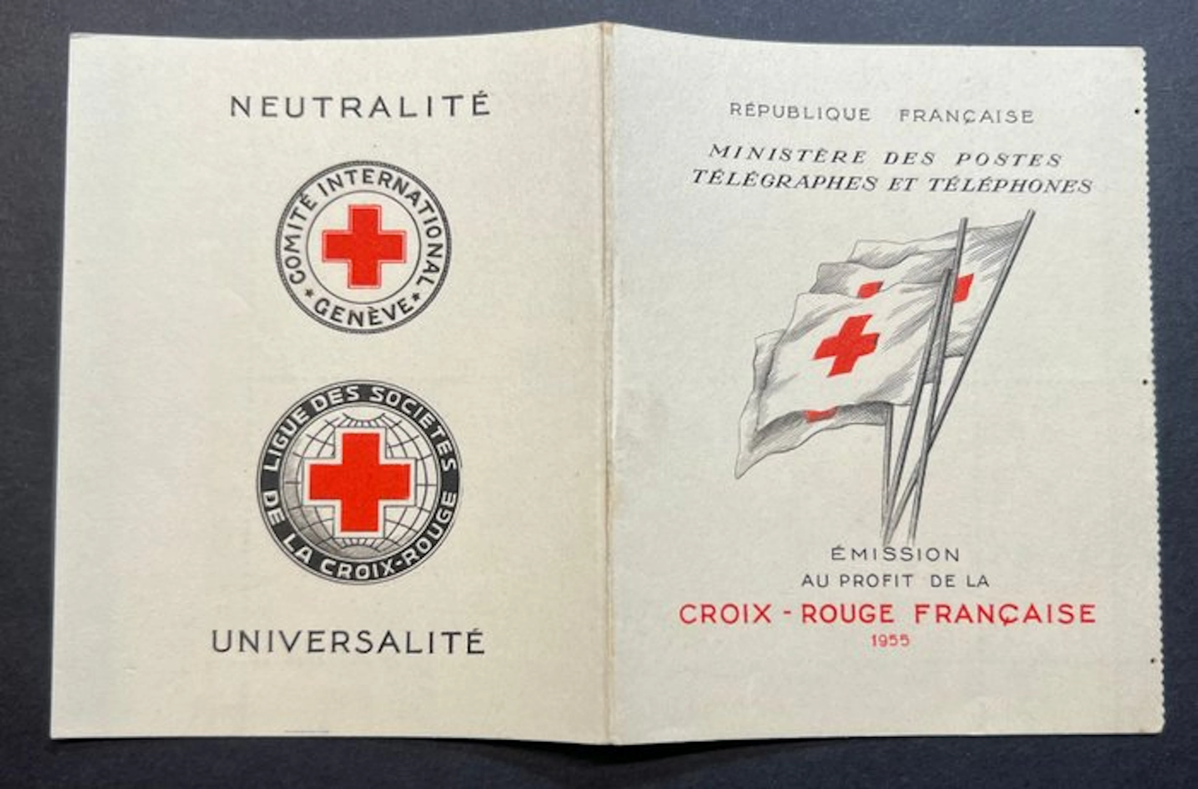 France 1955 - France Red Cross booklet, valued at €450. - yvert tellier BC 2004