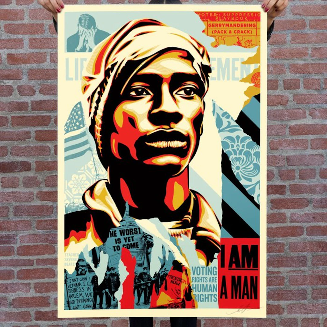 Shepard Fairey (OBEY) (1970) - Voting Rights Are Human Rights – Editionen /550