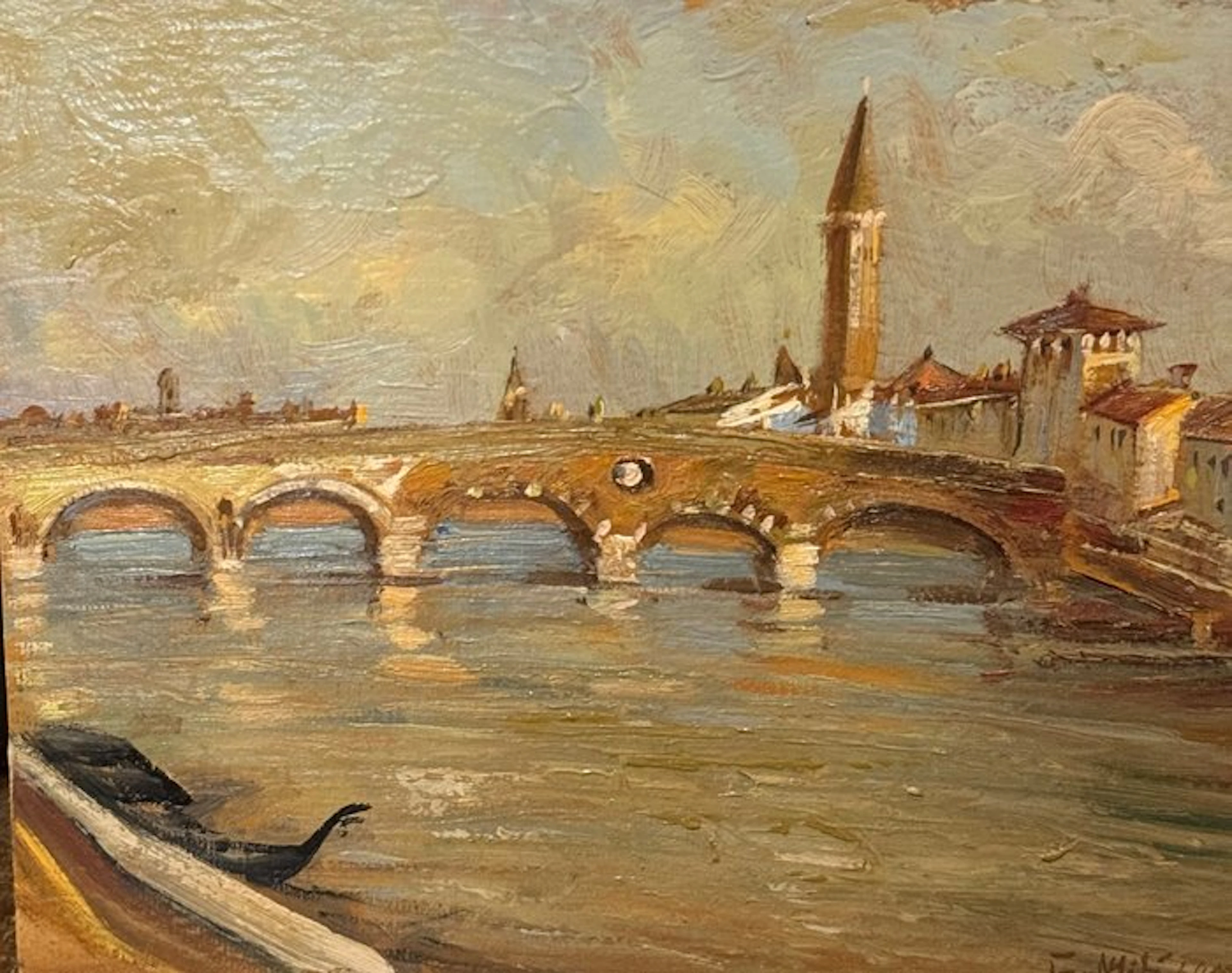 Giuseppe Miti Zanetti (1859-1929) - Ponte di Verona