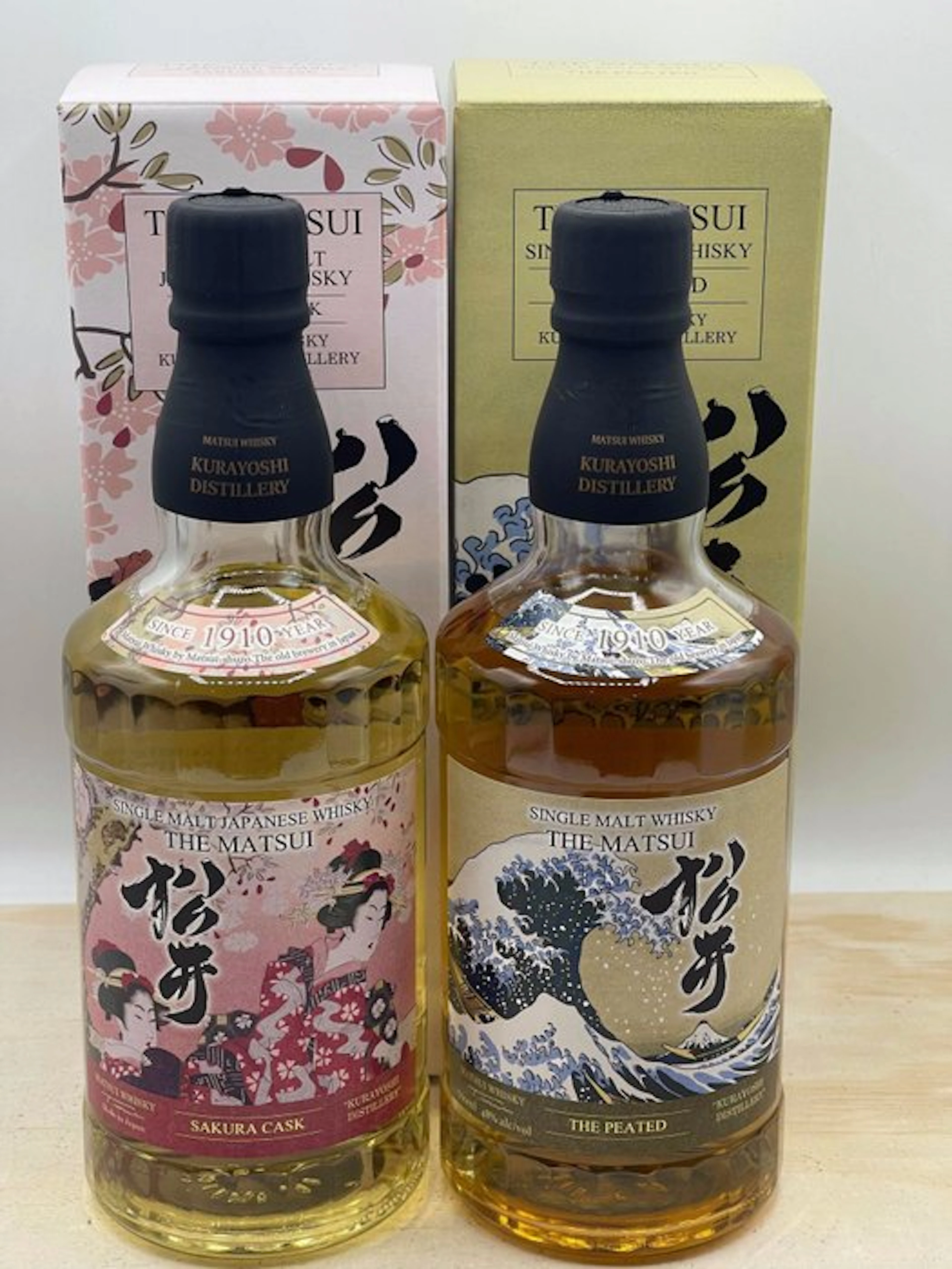 Matsui Sakura Cask + Matsui ThePeated Cask - 700ml - 2 bottles