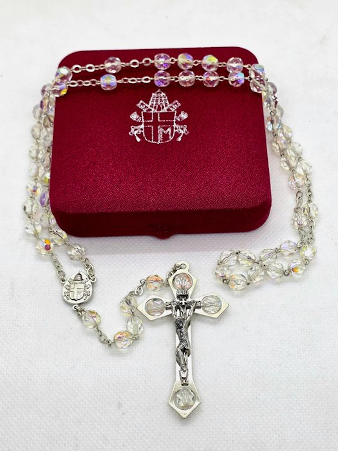 Rosary - Pope John Paul II - Special Rosary with Crystal...