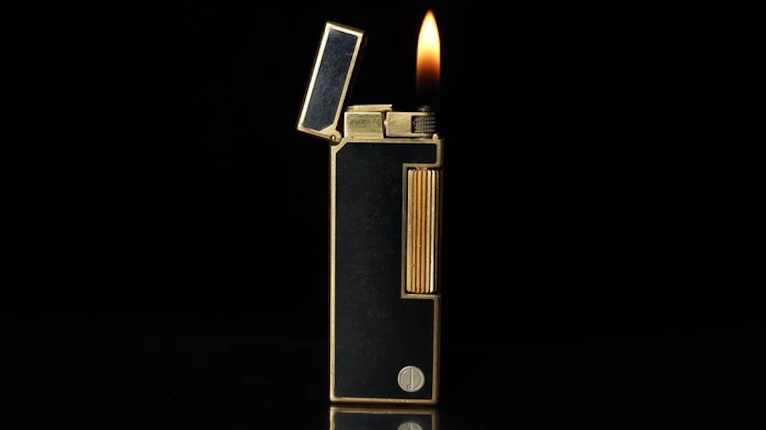 Dunhill - Lacquer Pattern Rollagas Lighter - Lighter - Lacquer Black