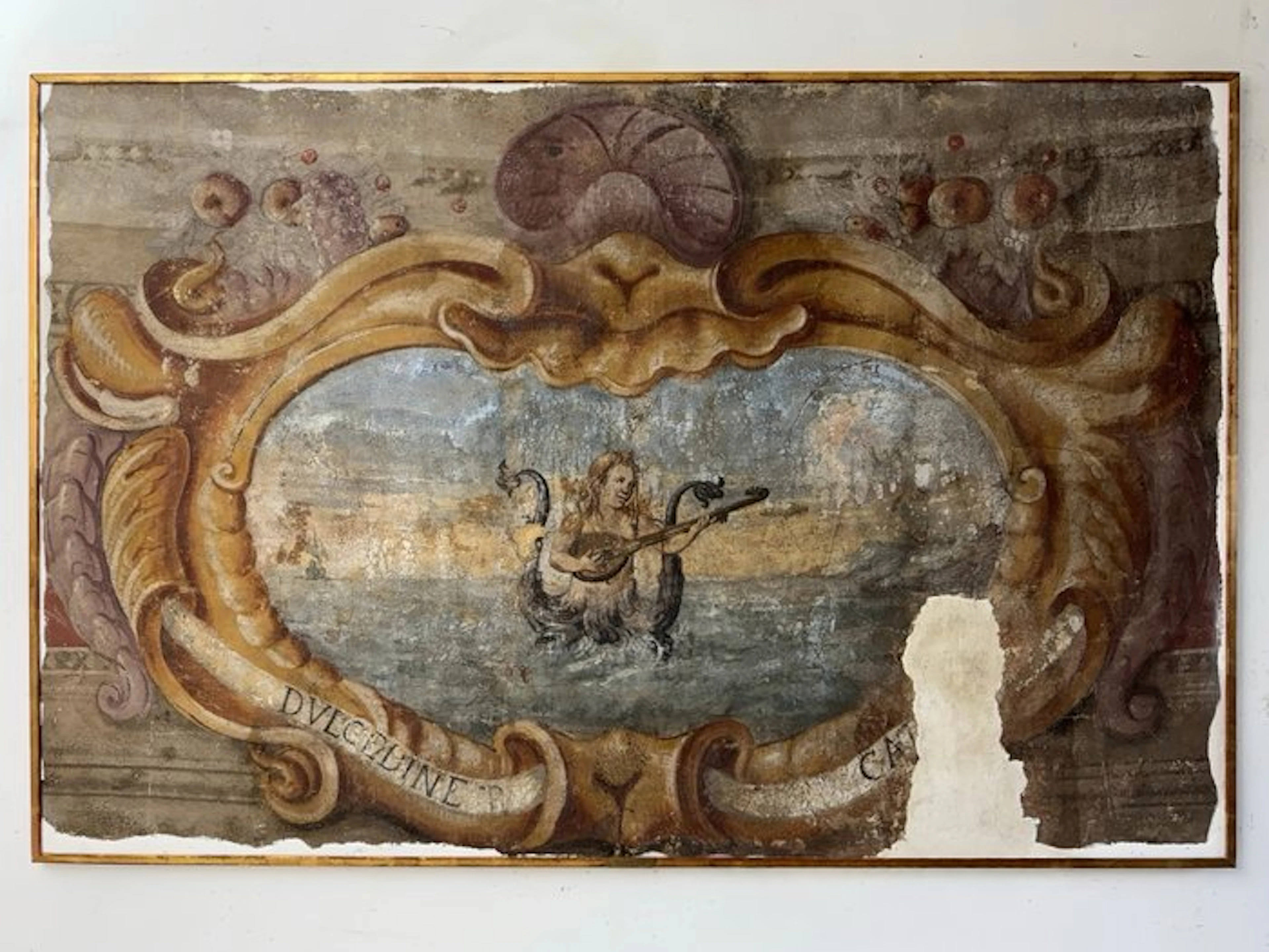 Italian school (XVII) - Dulcedine Capit – Großformatiges Barockfresko