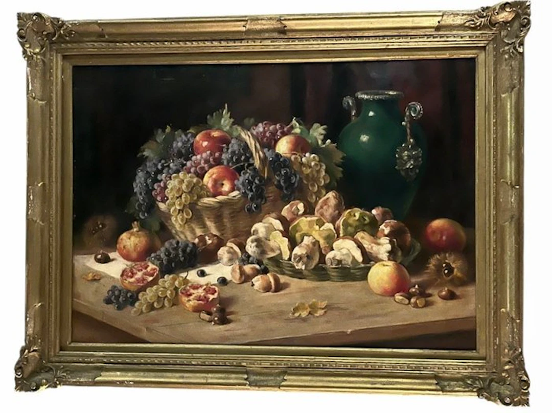 Alfio Paolo Graziani (1900-1981) - Trionfo d'Autunno con Funghi Porcini