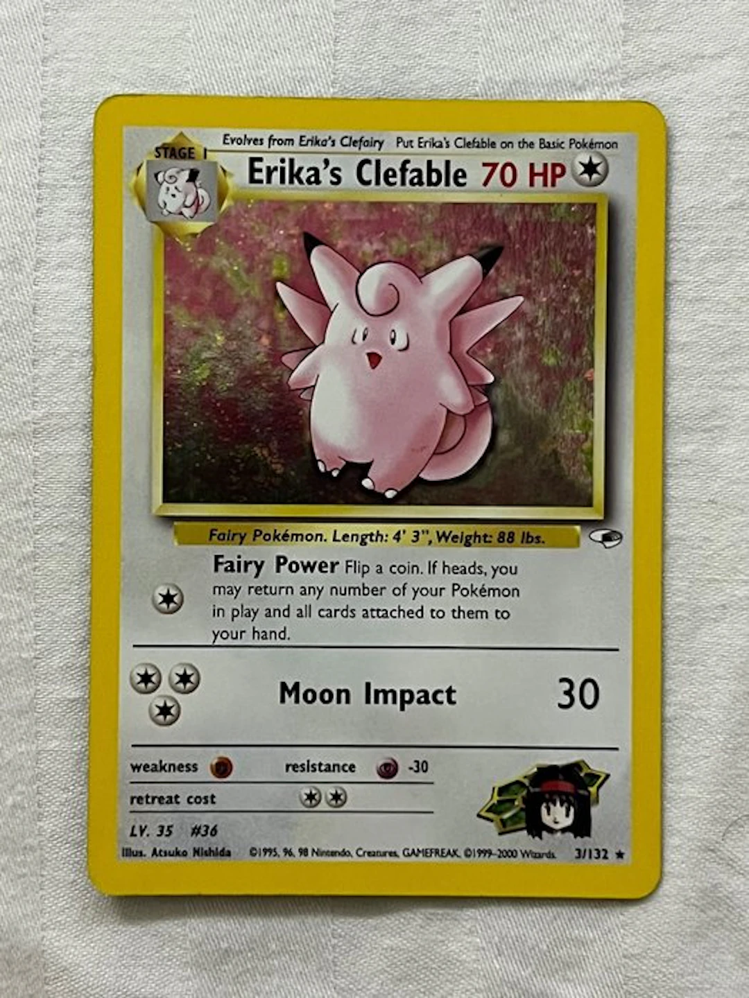 Pokémon - 1 Card - Clefable 3/132 Foil