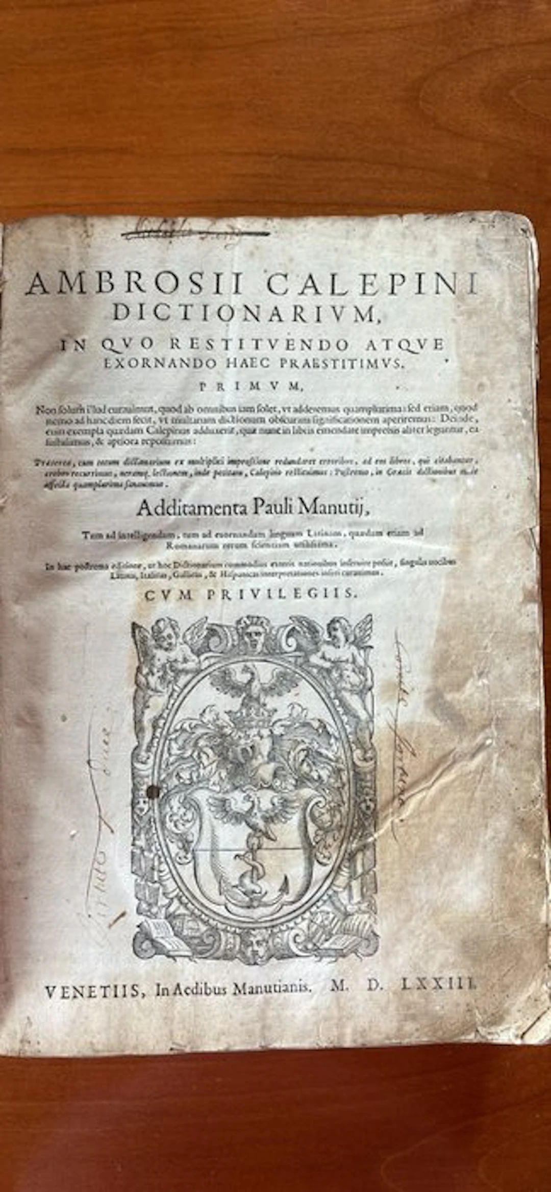 Ambrosii Calepini - Ambrosii Calepini Dictionarium - 1573