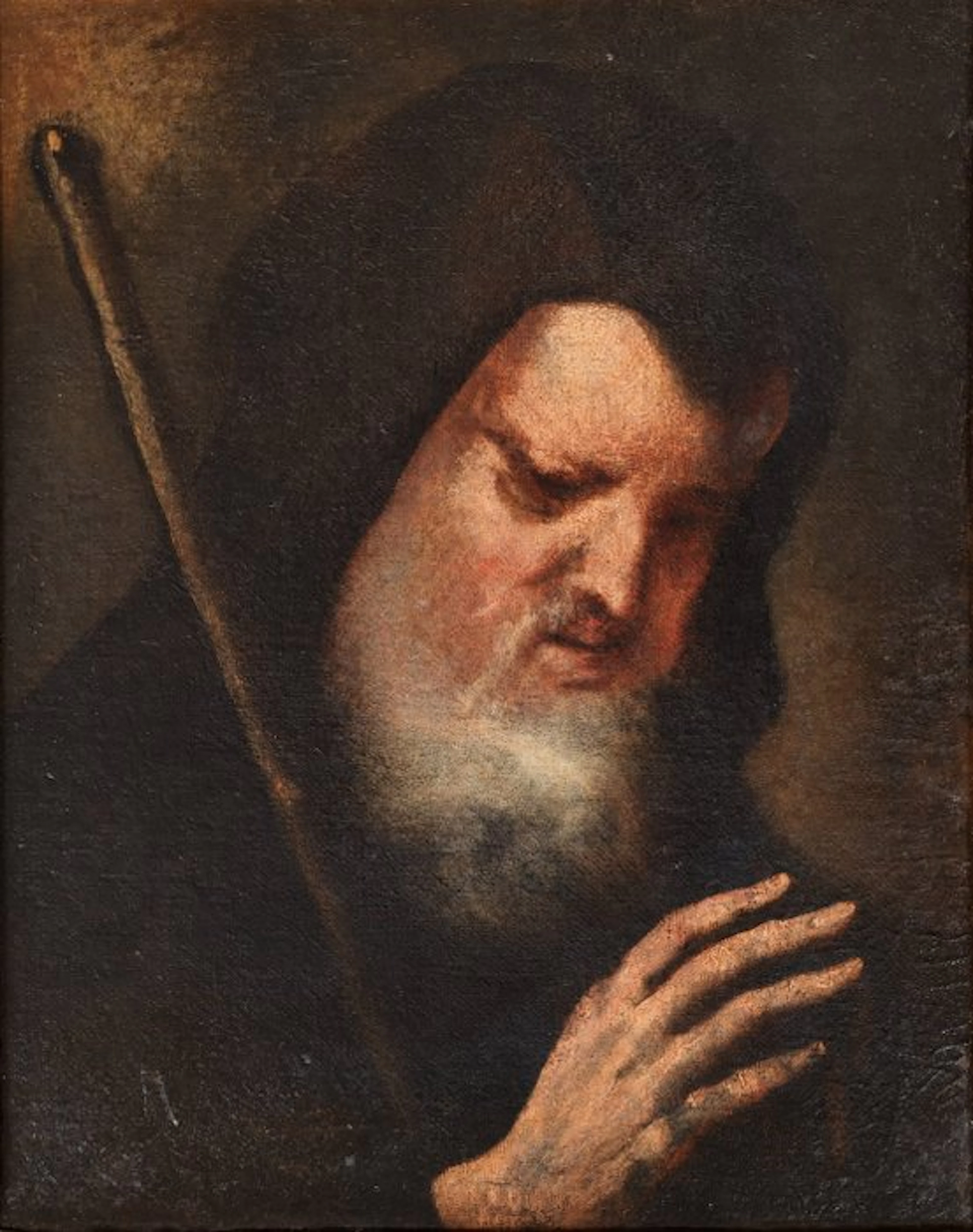 Nicola Grassi (1682-1748), Attributed to - San Francesco di Paola in preghiera