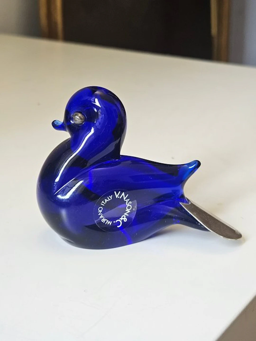 V.Nason&C., italo gori - Figurine - Murano glass, .925 silver