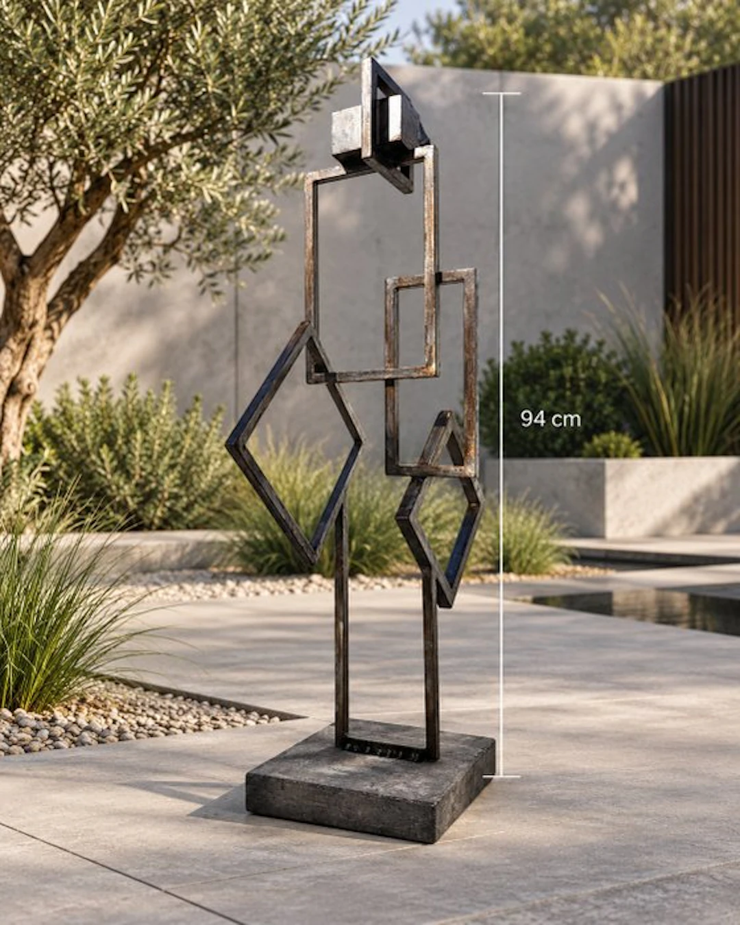 D.B - Sculpture Geometric Balance solid outdoor/indoor XXL size No Reserve