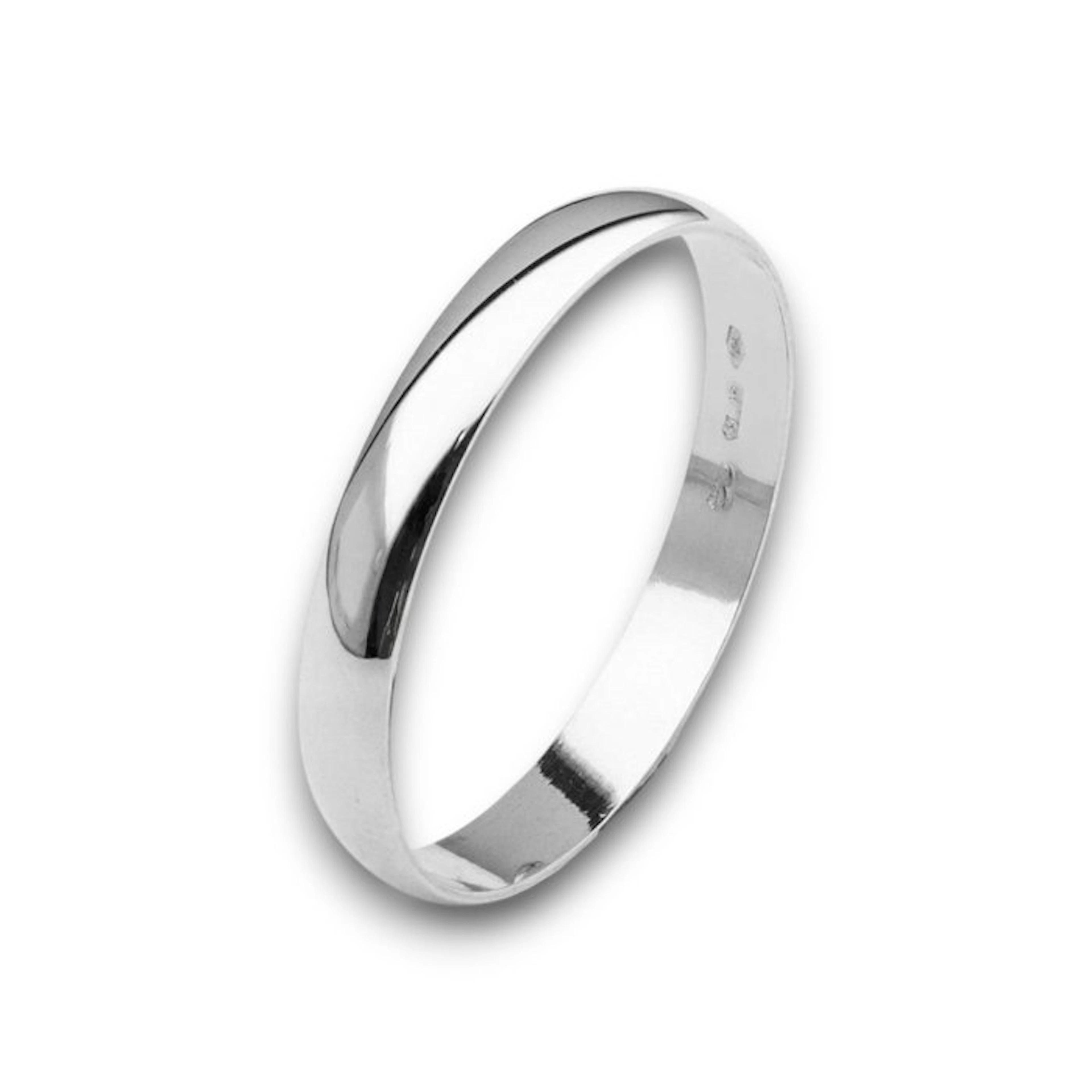 Wedding ring - 18 kt. White gold - Classic Wedding Ring 3.5 g