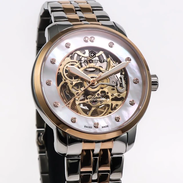 Catena - Skeleton Diamond Automatic Swiss Made Watch...