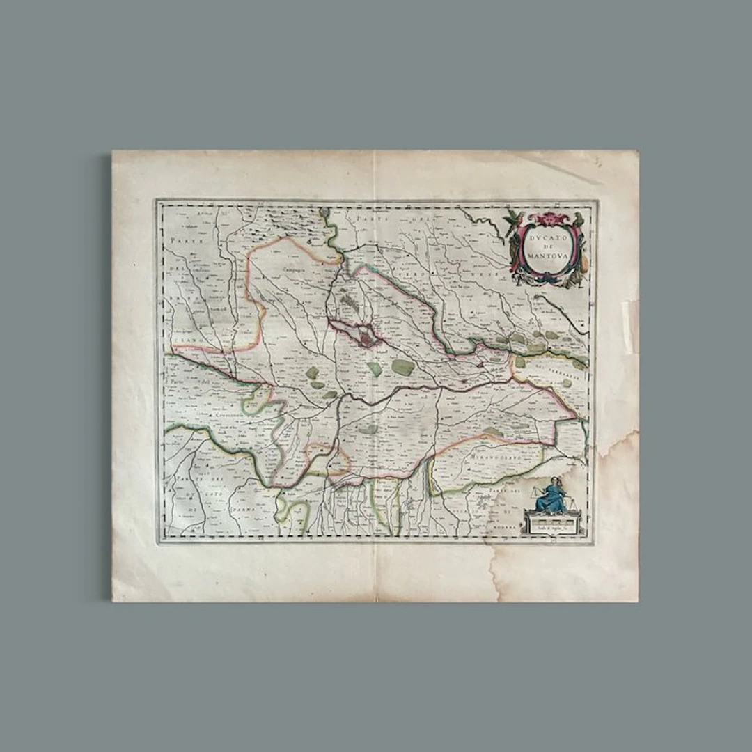 Italy - Mantua; Joan BLAEU (c.1599-1673) - DVCATO DI MANTOVA - 1651-1660