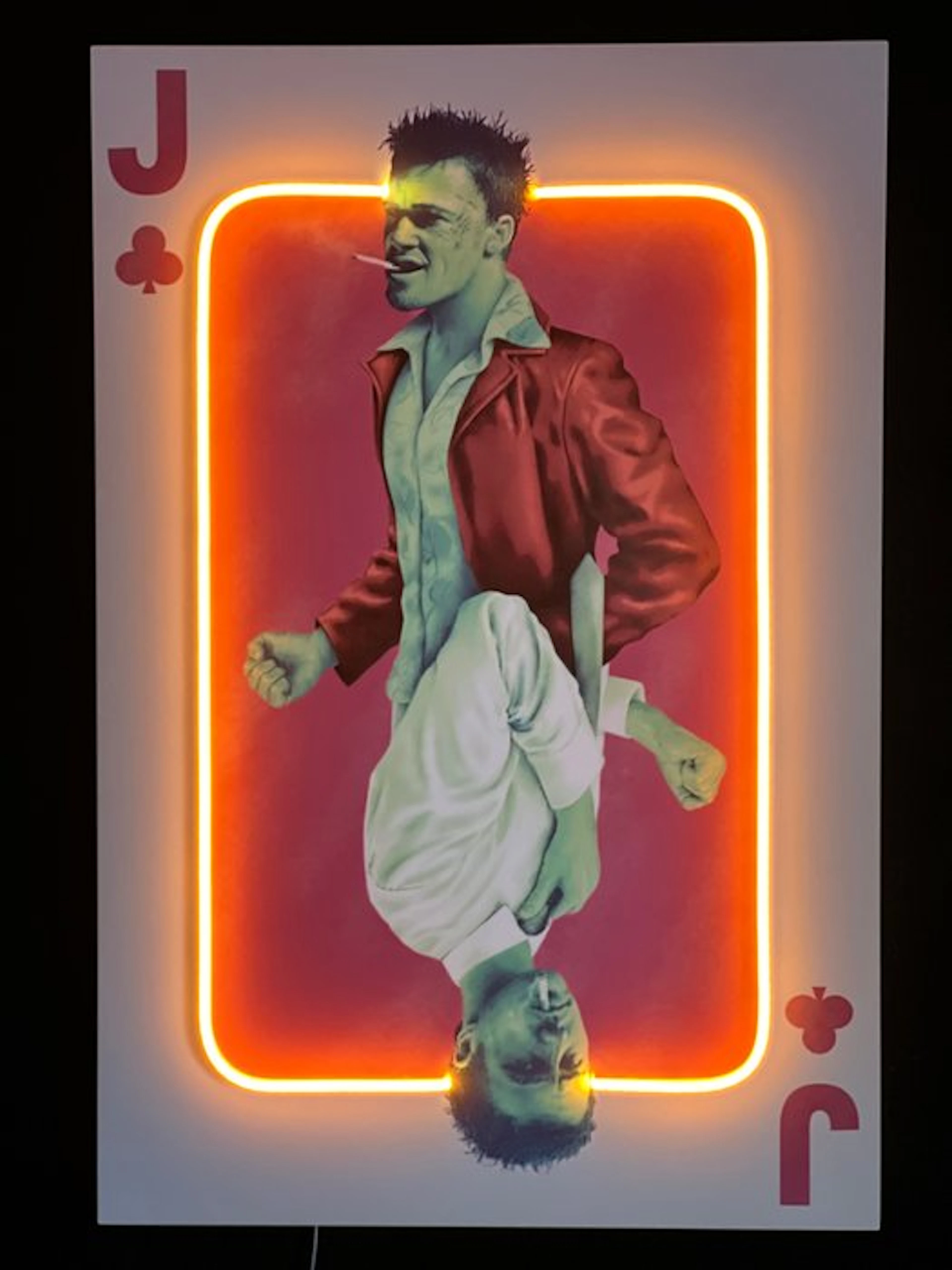 LEDMansion - Joker Fight Club 50x75cm | Led Wall Art