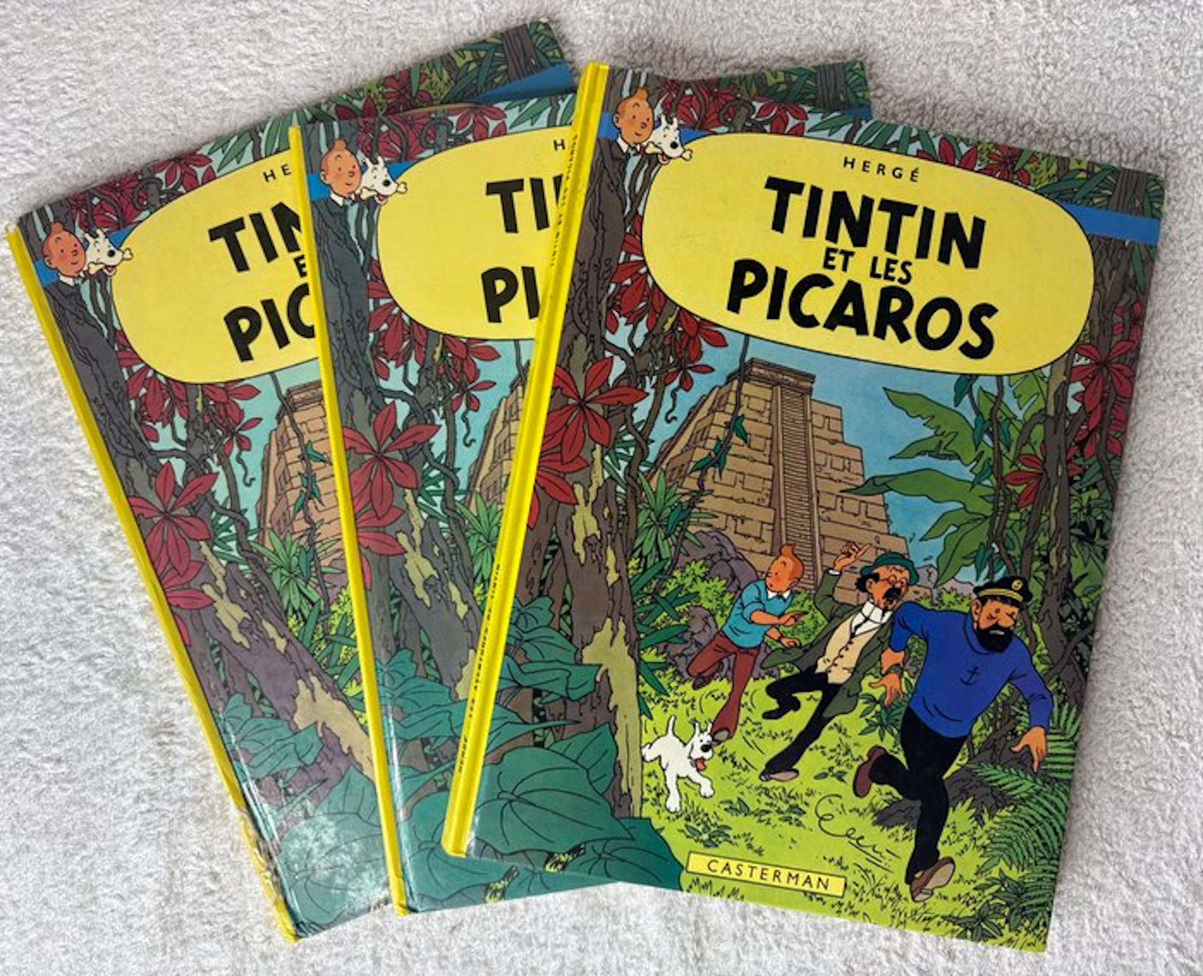 Tintin T23 - Tintin et les Picaros - 3 Album - First edition