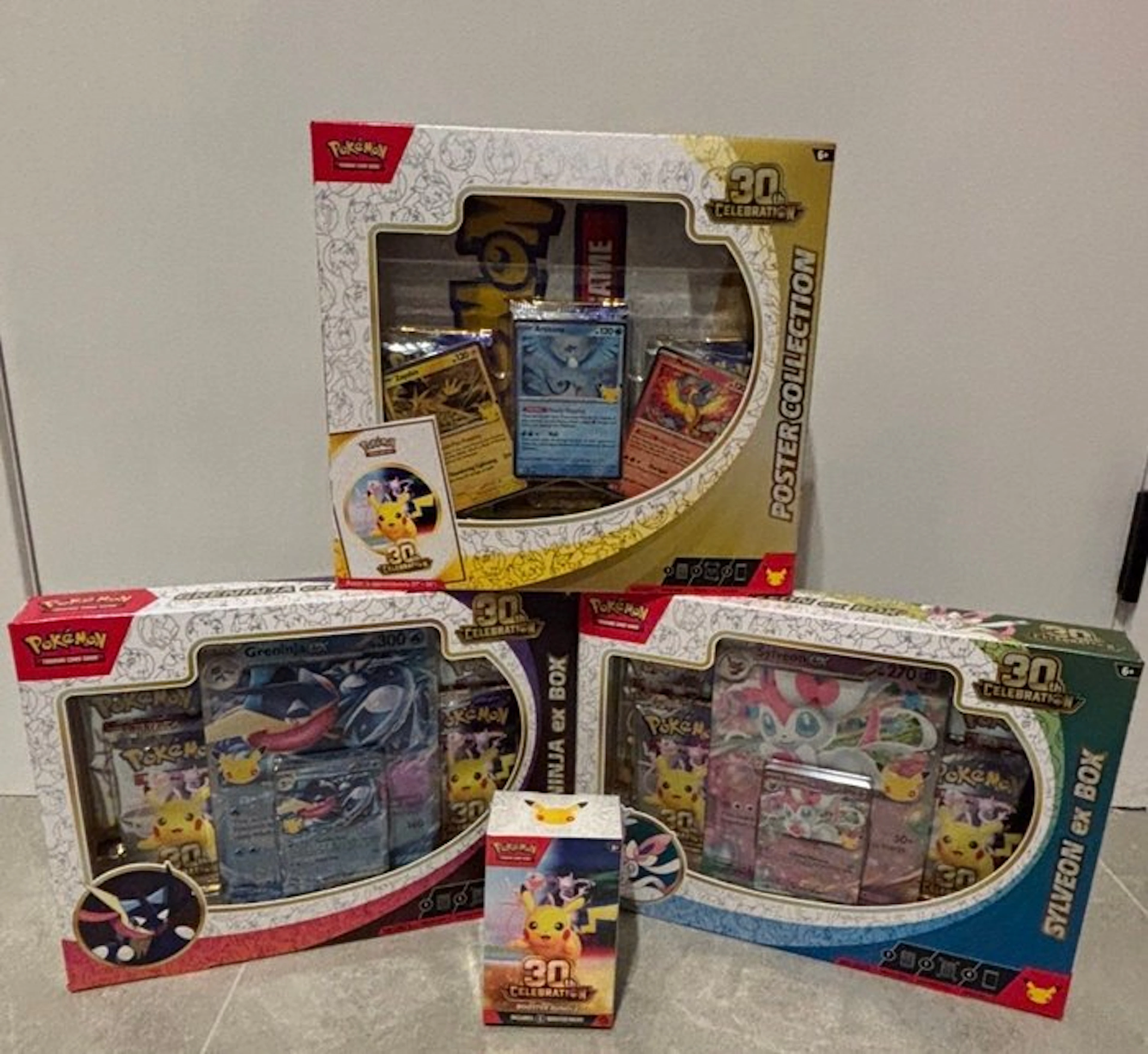 Pokémon - 4 Box - Pokemon 30th anniversary - sealed - Various sets